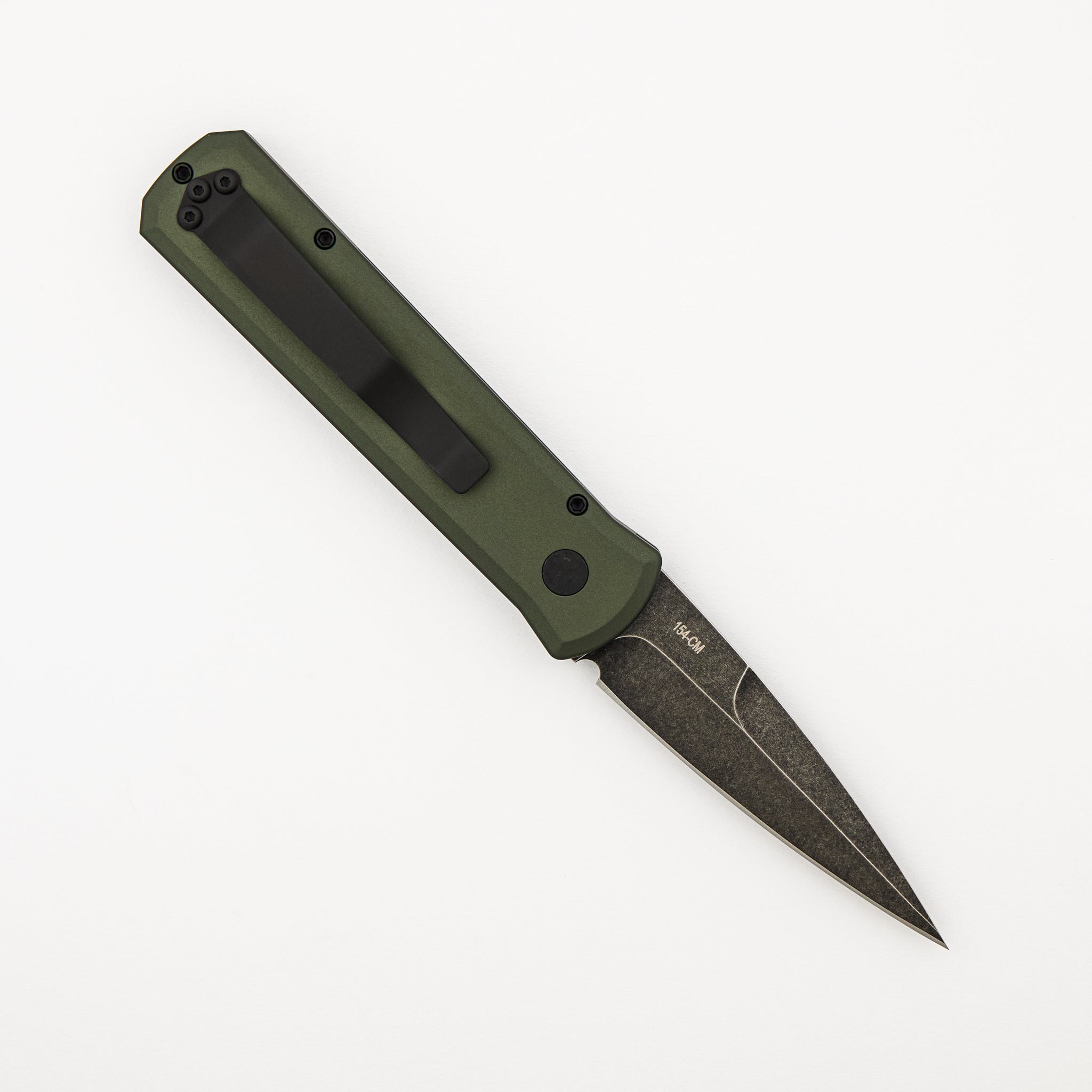 Godson – 721-Green DLCW - Solid Green Handle - DLC Washed 154CM Blade