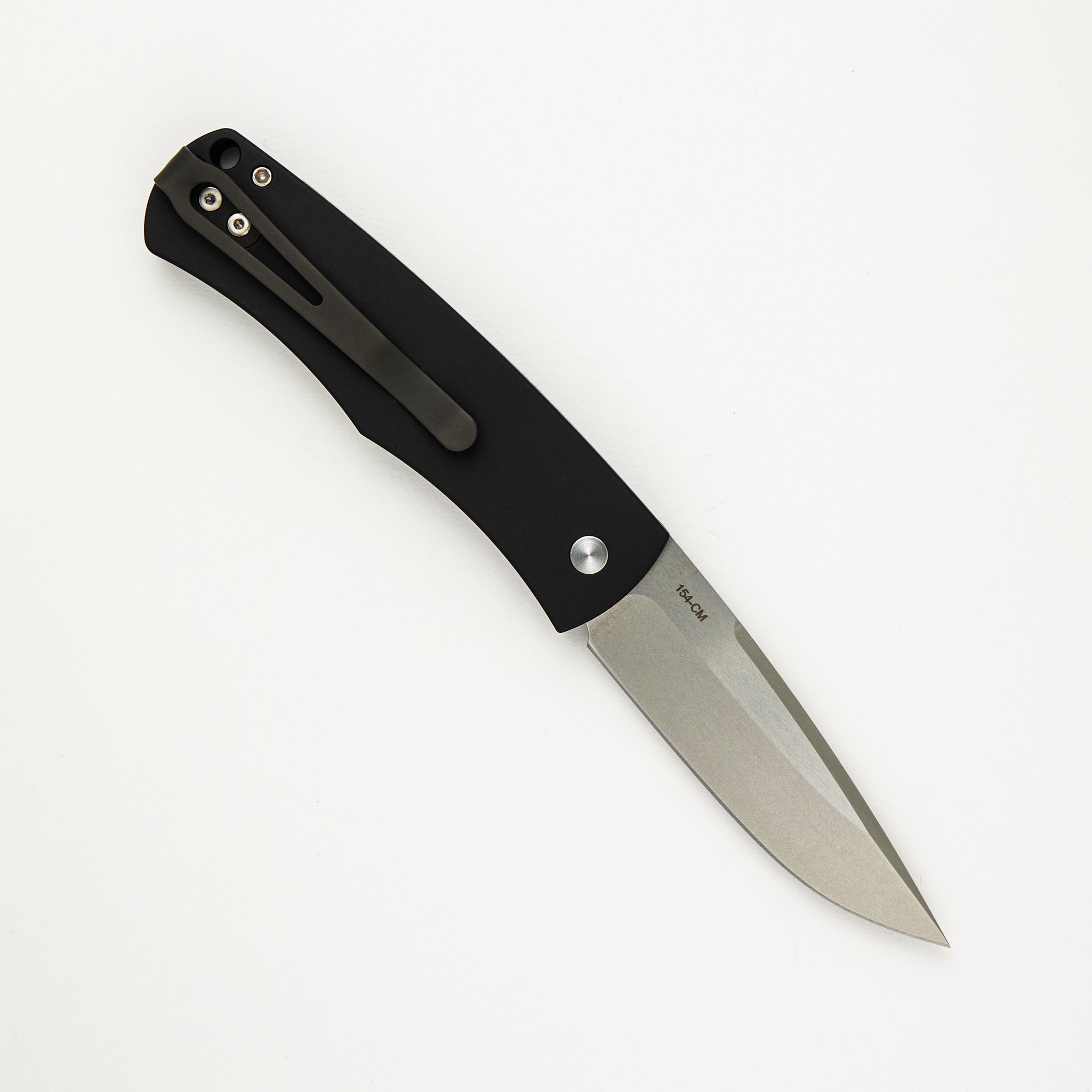 BR-1.3 "Whiskers" Design - Black Handle - Stonewash 154CM Blade