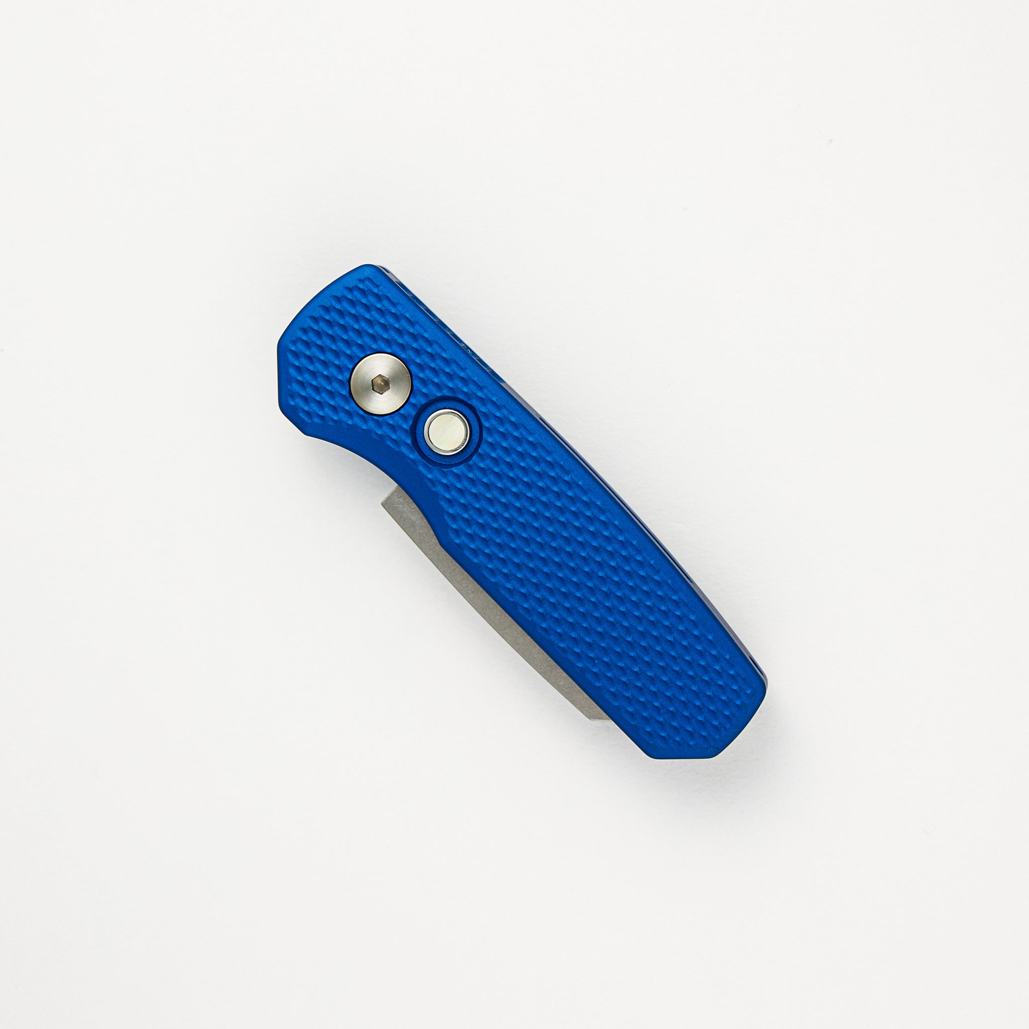 Pro-Tech Knives Runt 5 - 2024 CCKS Fall R5405-BLUE - Blue Textured Handle - MagnaCut Blade