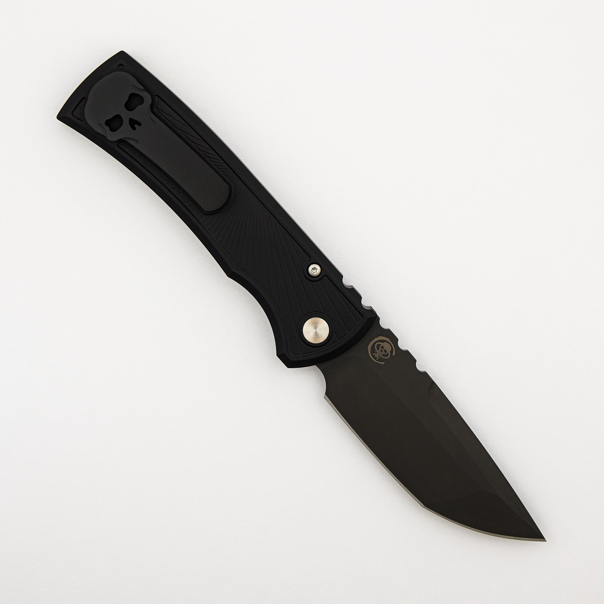 Redencion 229 - CCKSF25.Redencion.1 - Black "Skull Key" Textured Handle - DLC Black S35VN Blade (Chaves Design)