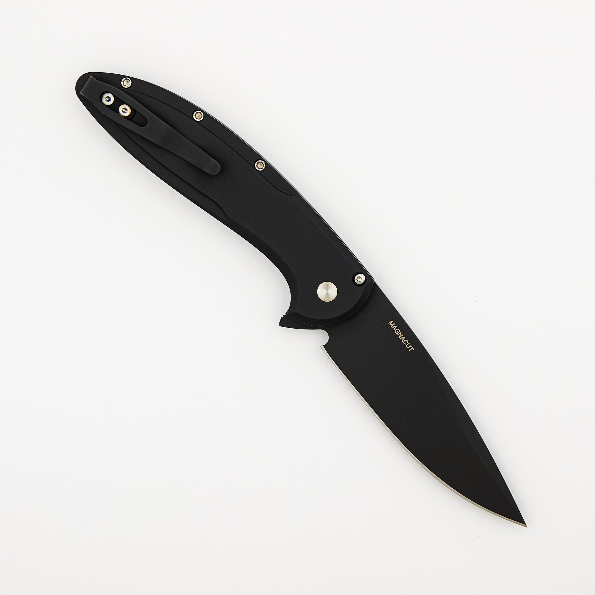 Cambria 2 - CF2103-LTD Maple - Black Aluminum Handle - Maple Burl Inlay - DLC Black MagnaCut blade