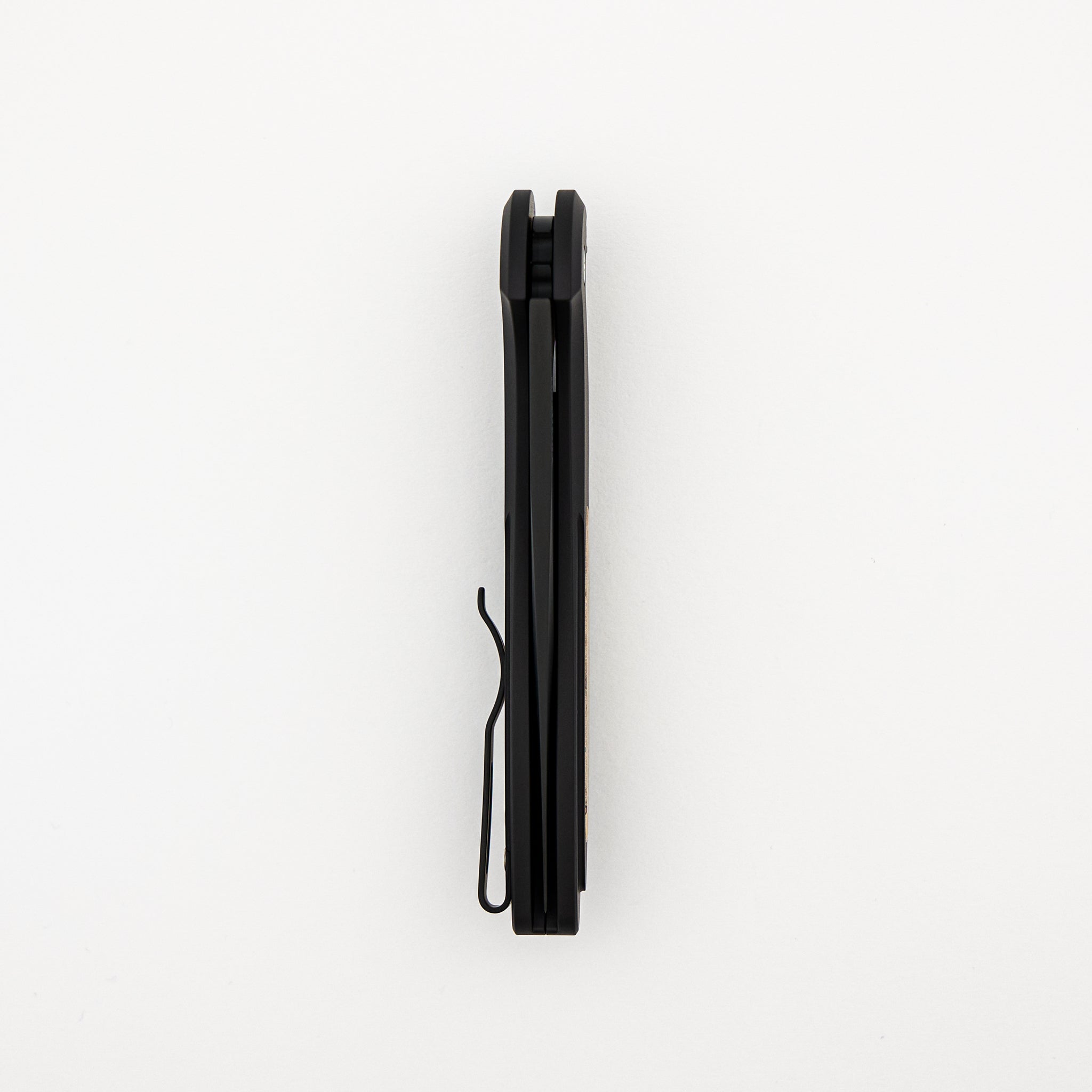 Cambria 2 - CF2103-LTD Maple - Black Aluminum Handle - Maple Burl Inlay - DLC Black MagnaCut blade