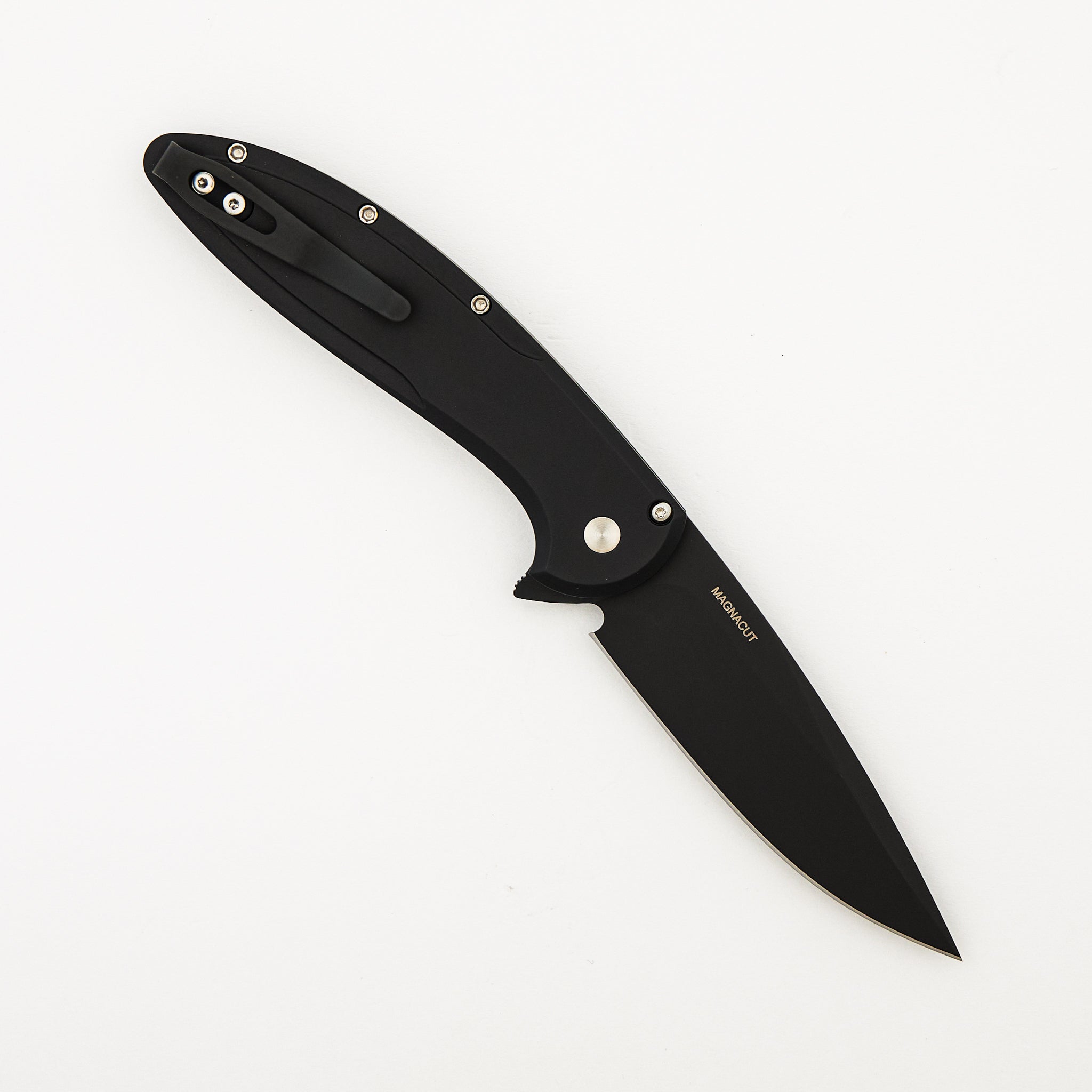 Cambria 2 - CF2103-LTD TC Blue - Black Aluminum Handle - Blue Techocarbo Inlay - DLC Black MagnaCut Blade