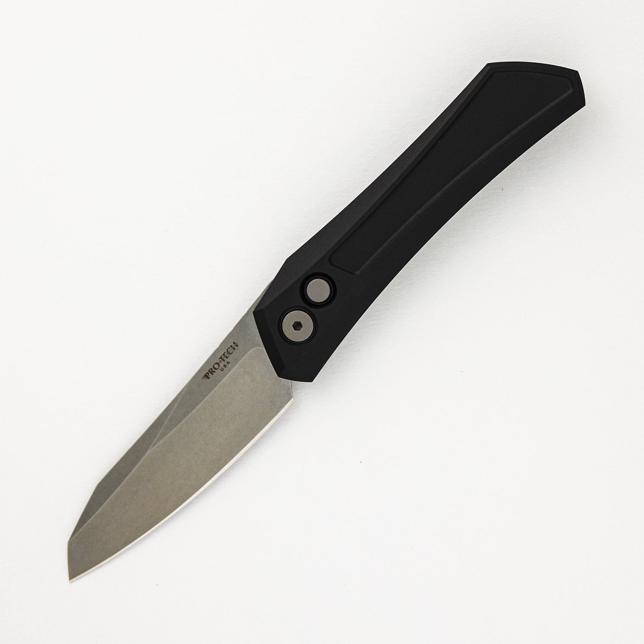 Oligarch - Black Aluminum Handle - Stonwashed Blade DS101 (Sinkevich Design)