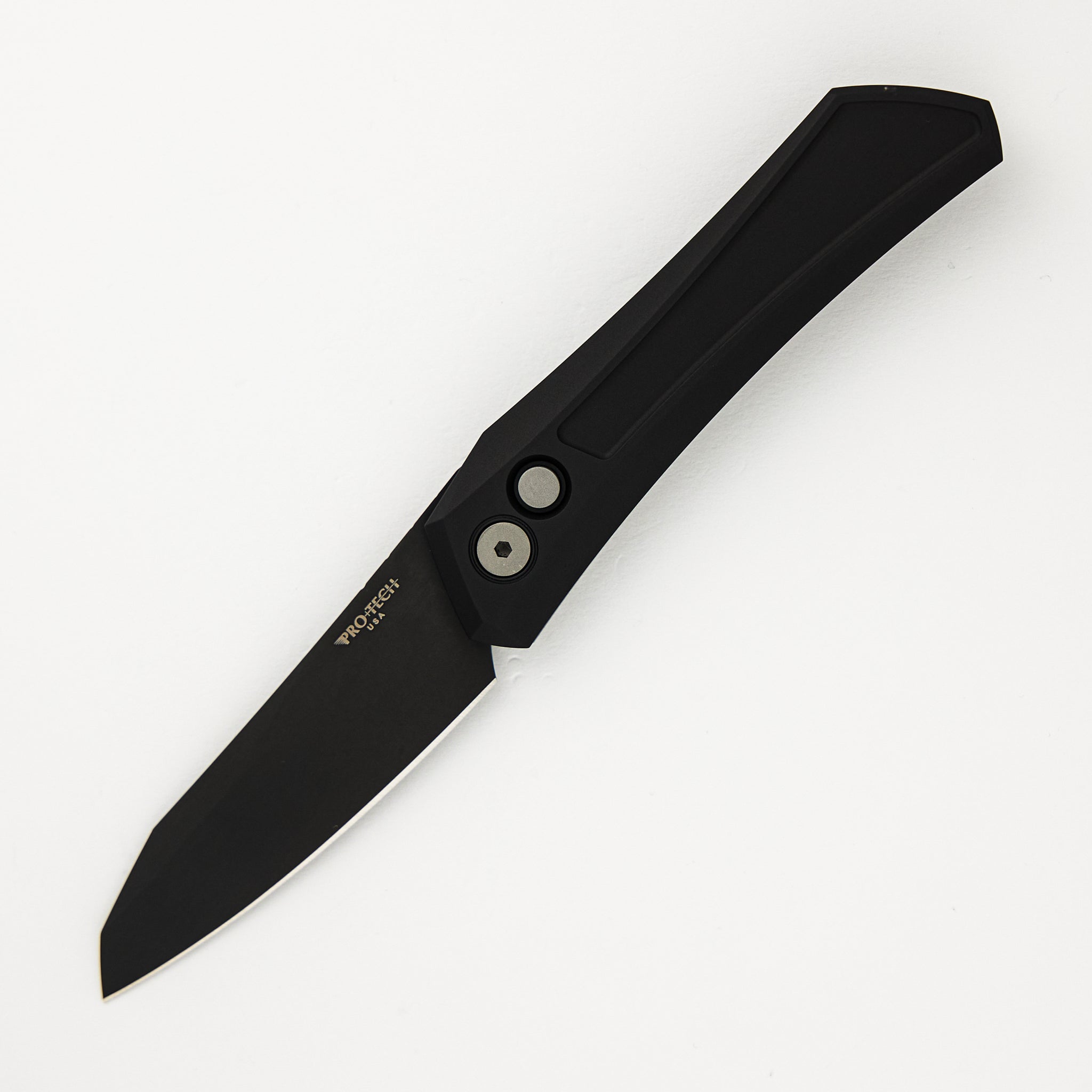 Pro-Tech Knives / Sinkevich Design Oligarch - Black Aluminum Handle - DLC Black MagnaCut Blade DS103