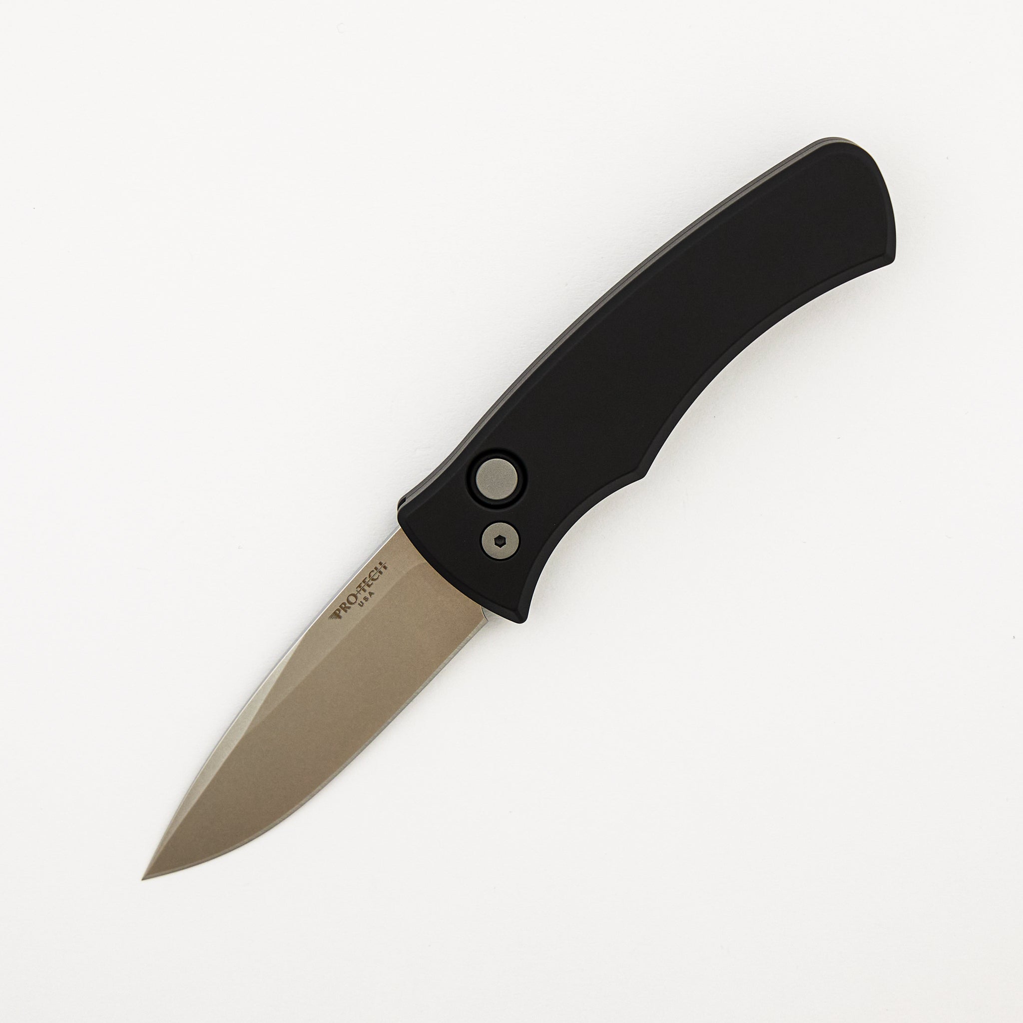Duke 2 - DUKE2101 - Black Aluminum Handle - Stonewashed MagnaCut Blade