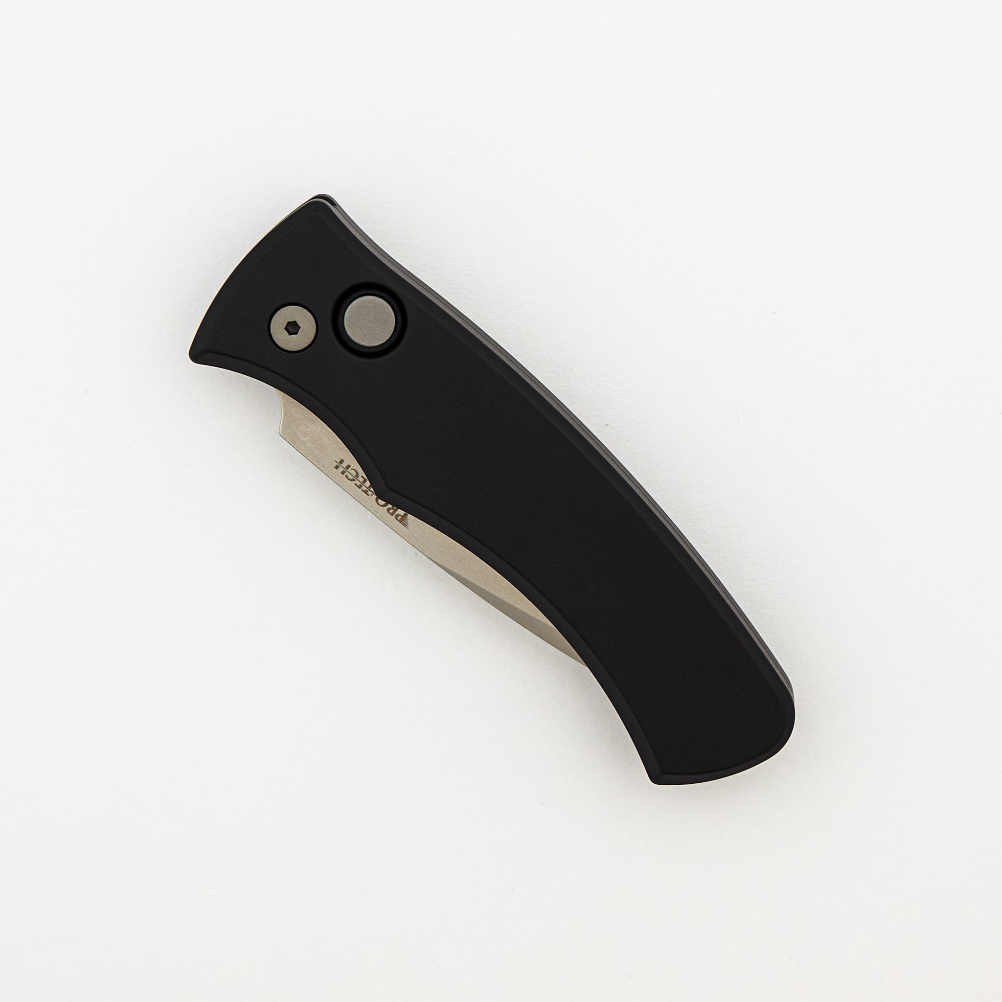 Duke 2 - DUKE2101 - Black Aluminum Handle - Stonewashed MagnaCut Blade