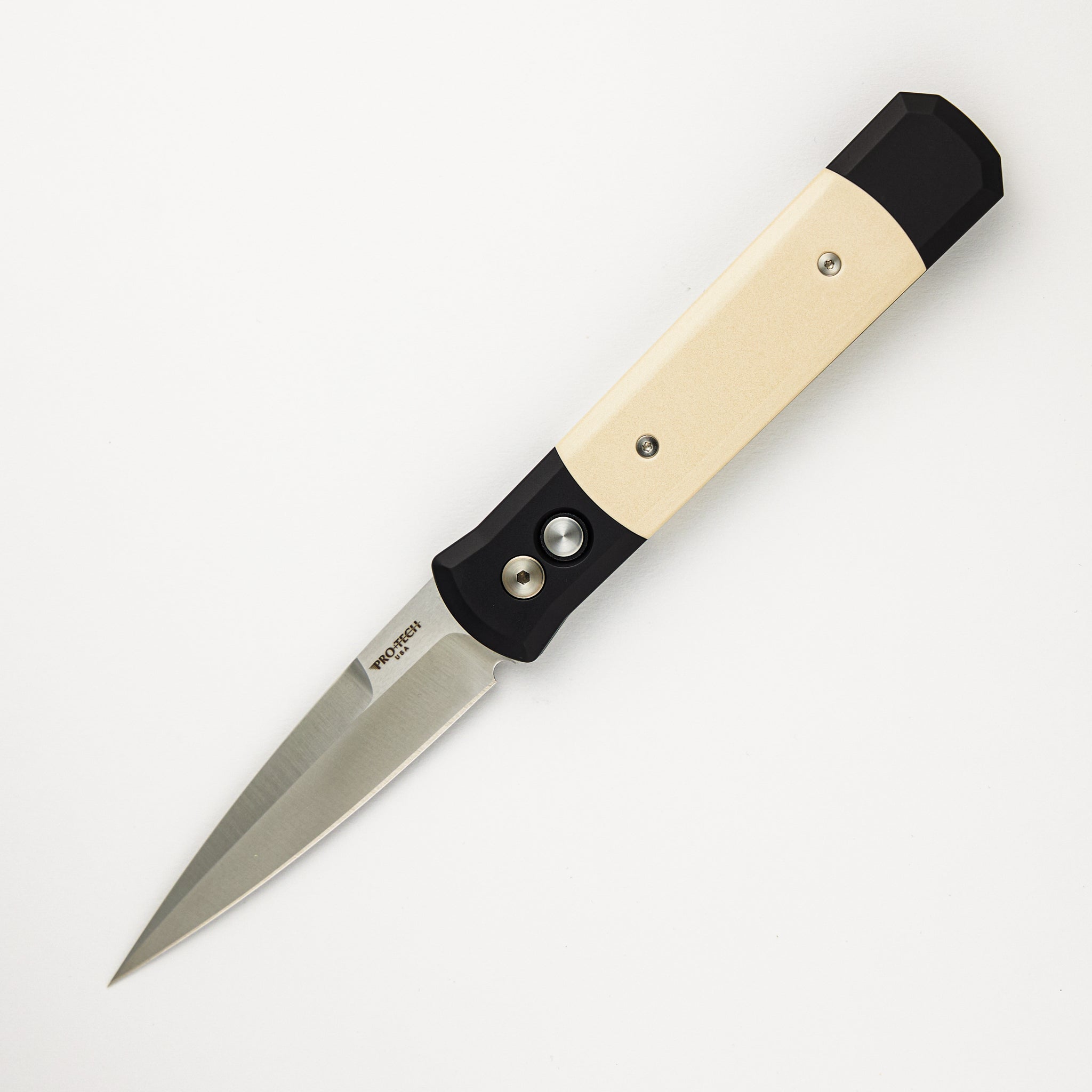 Pro-Tech Knives GODFATHER – "Tuxedo" Black Handle - 154-CM Blade - 951