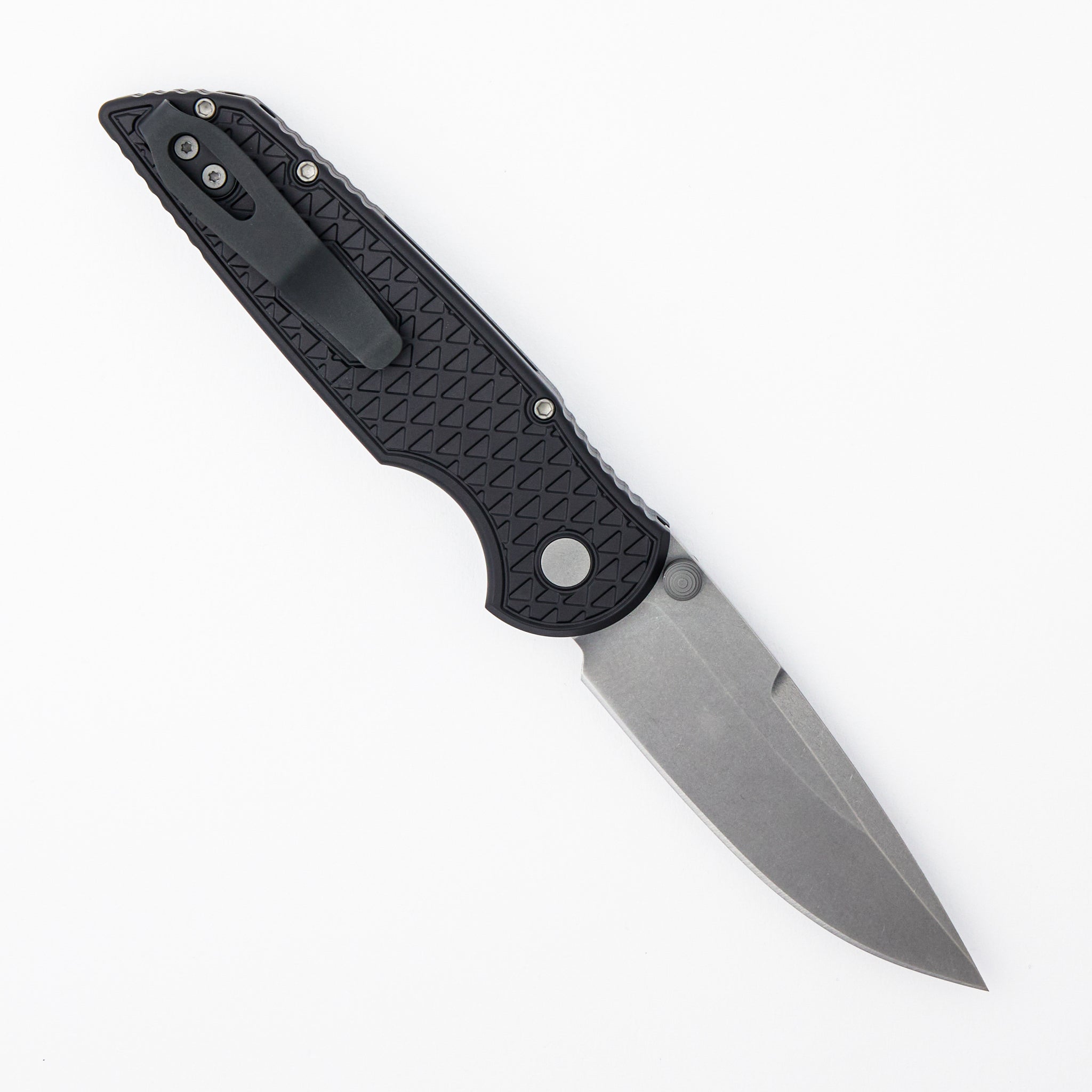 TR-3 Integrity - INT1105 - Black "Relic" Texture Handle - Stonewash MagnaCut Blade