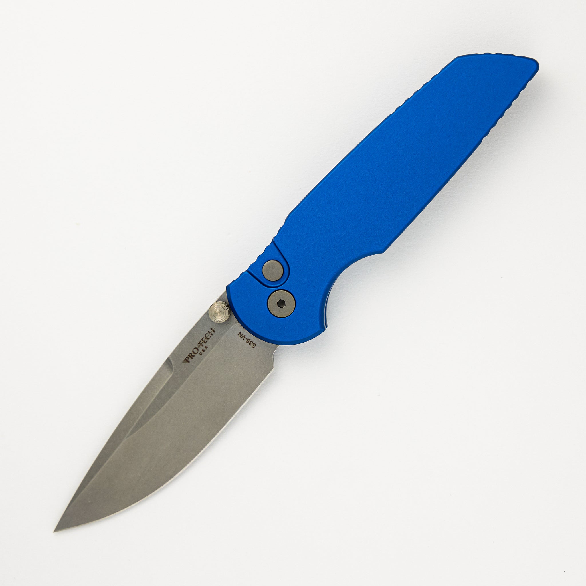 Pro-Tech Knives TR-3 Integrity - Blue Aluminum Handle - S35VN Blade - INT101-BLUE