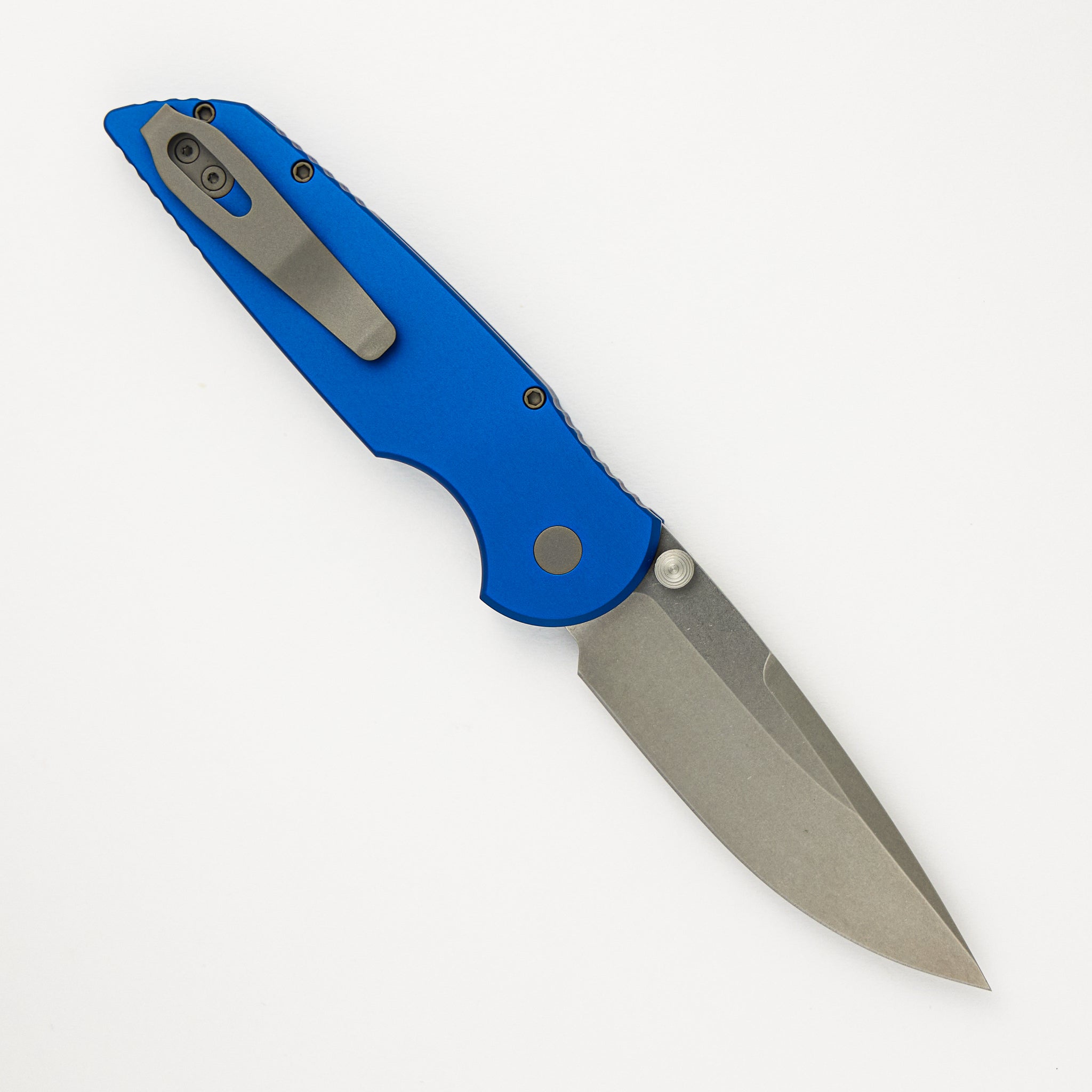 Pro-Tech Knives TR-3 Integrity - Blue Aluminum Handle - S35VN Blade - INT101-BLUE