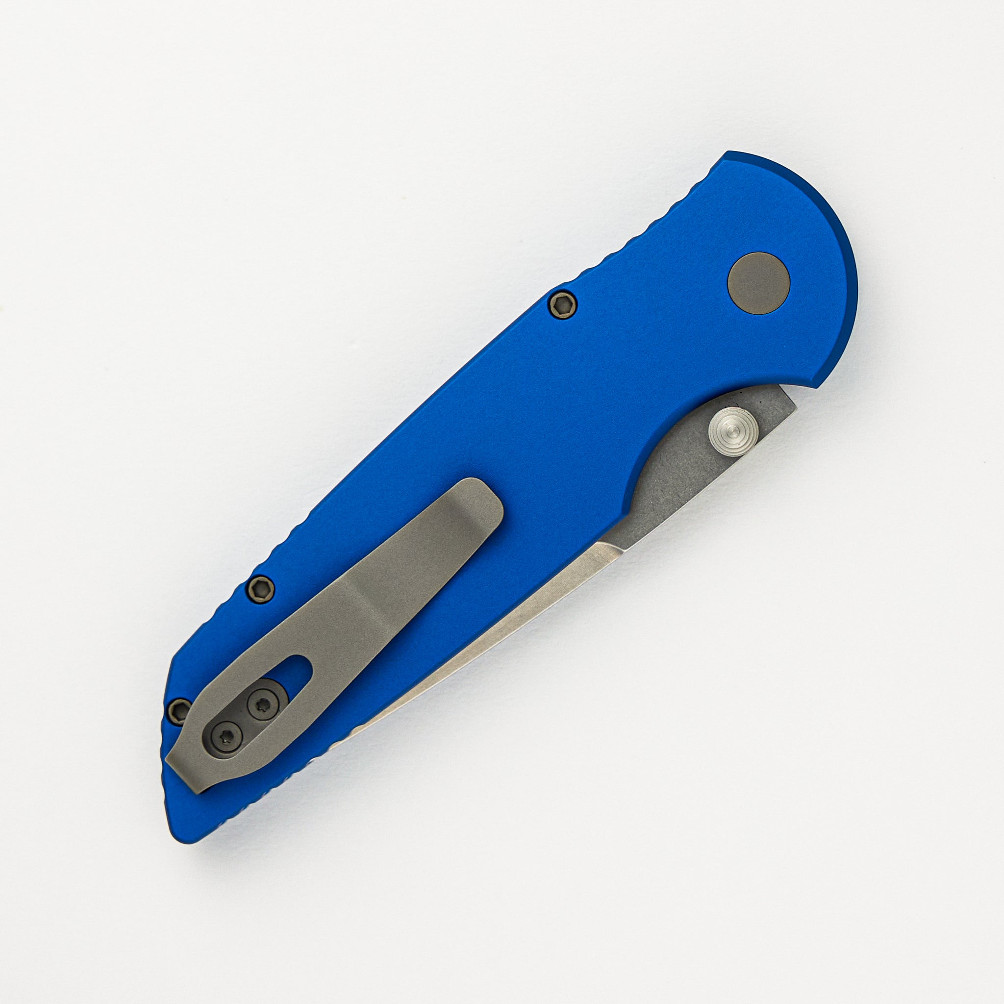 Pro-Tech Knives TR-3 Integrity - Blue Aluminum Handle - S35VN Blade - INT101-BLUE