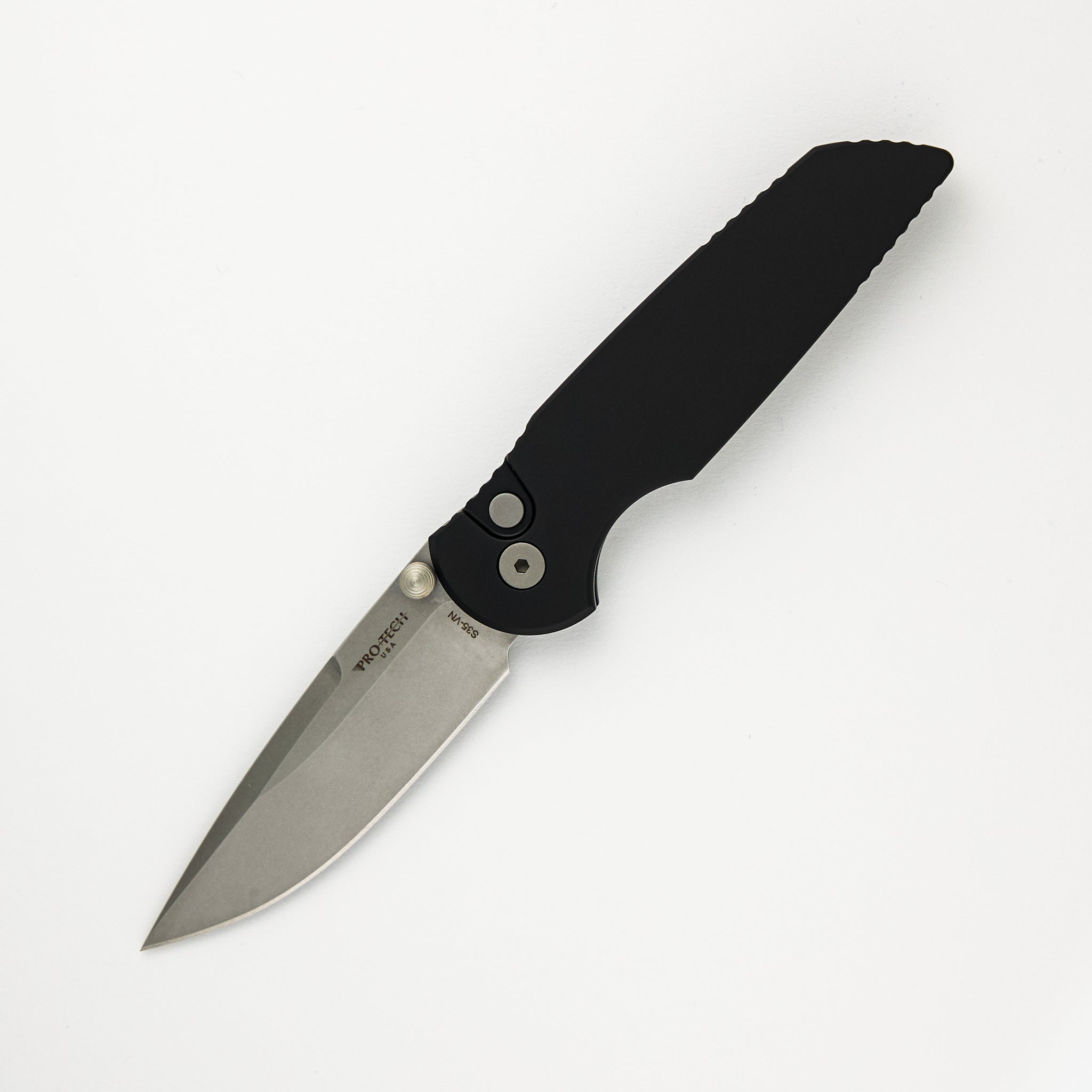 TR-3 Integrity - Black Aluminum Handle - S35VN Blade - INT101