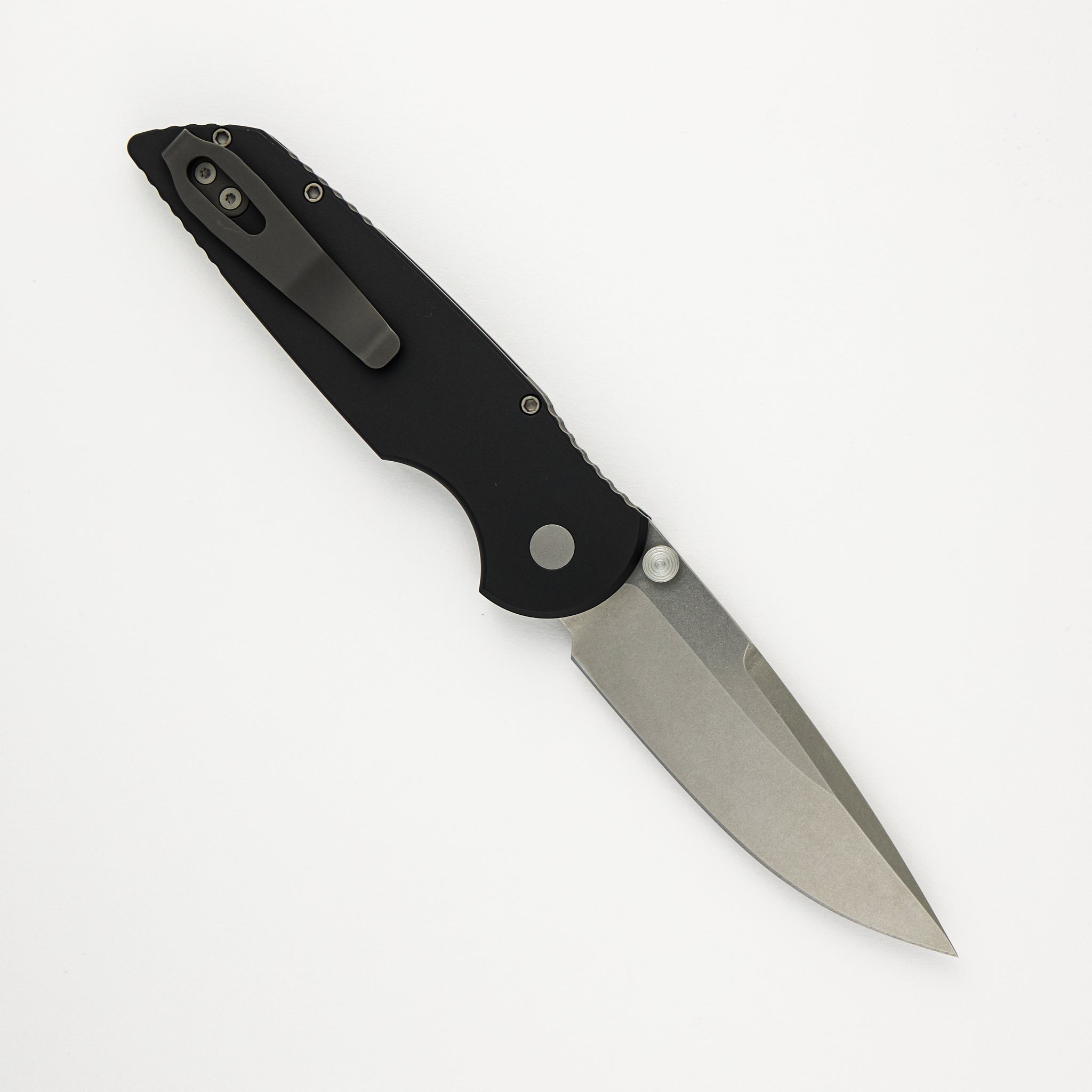 Pro-Tech Knives TR-3 Integrity - Black Aluminum Handle - S35VN Blade - INT101