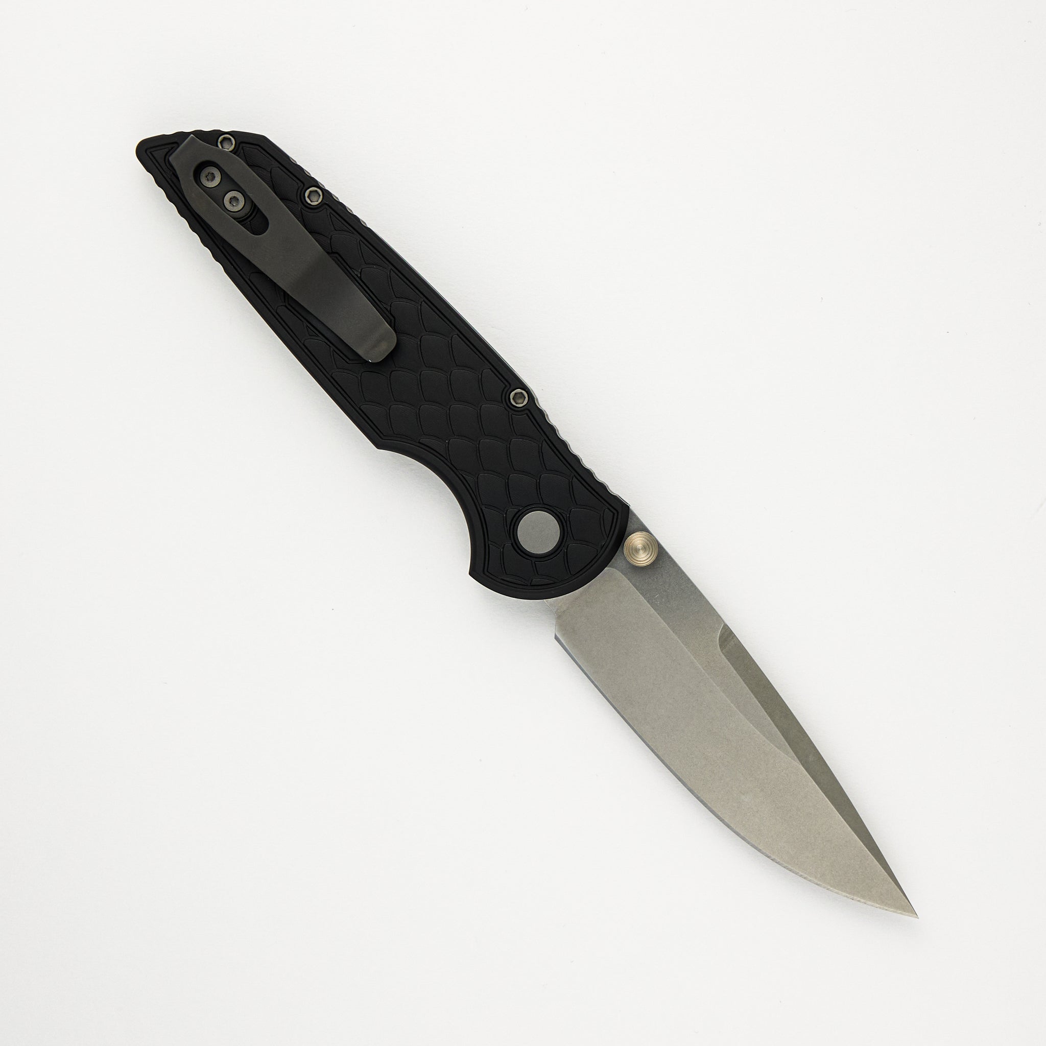 Pro-Tech Knives TR-3 Integrity - "Reptile" Textured Black Handle - S35VN Blade - INT105-REPTILE