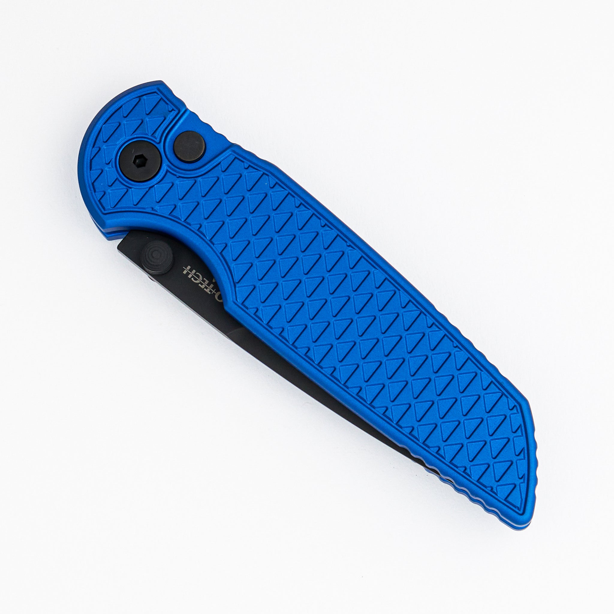 TR-3 Integrity - INT1106-BLUE - "Relic" Textured Blue Handle - DLC Black MagnaCut Blade