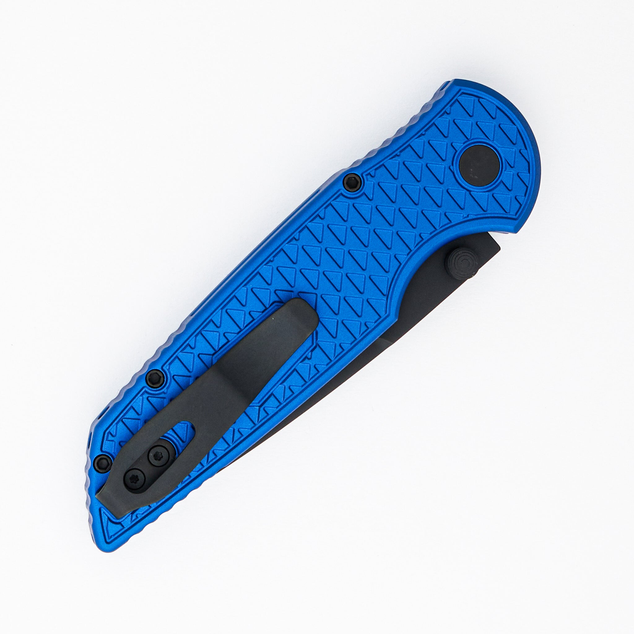 TR-3 Integrity - INT1106-BLUE - "Relic" Textured Blue Handle - DLC Black MagnaCut Blade