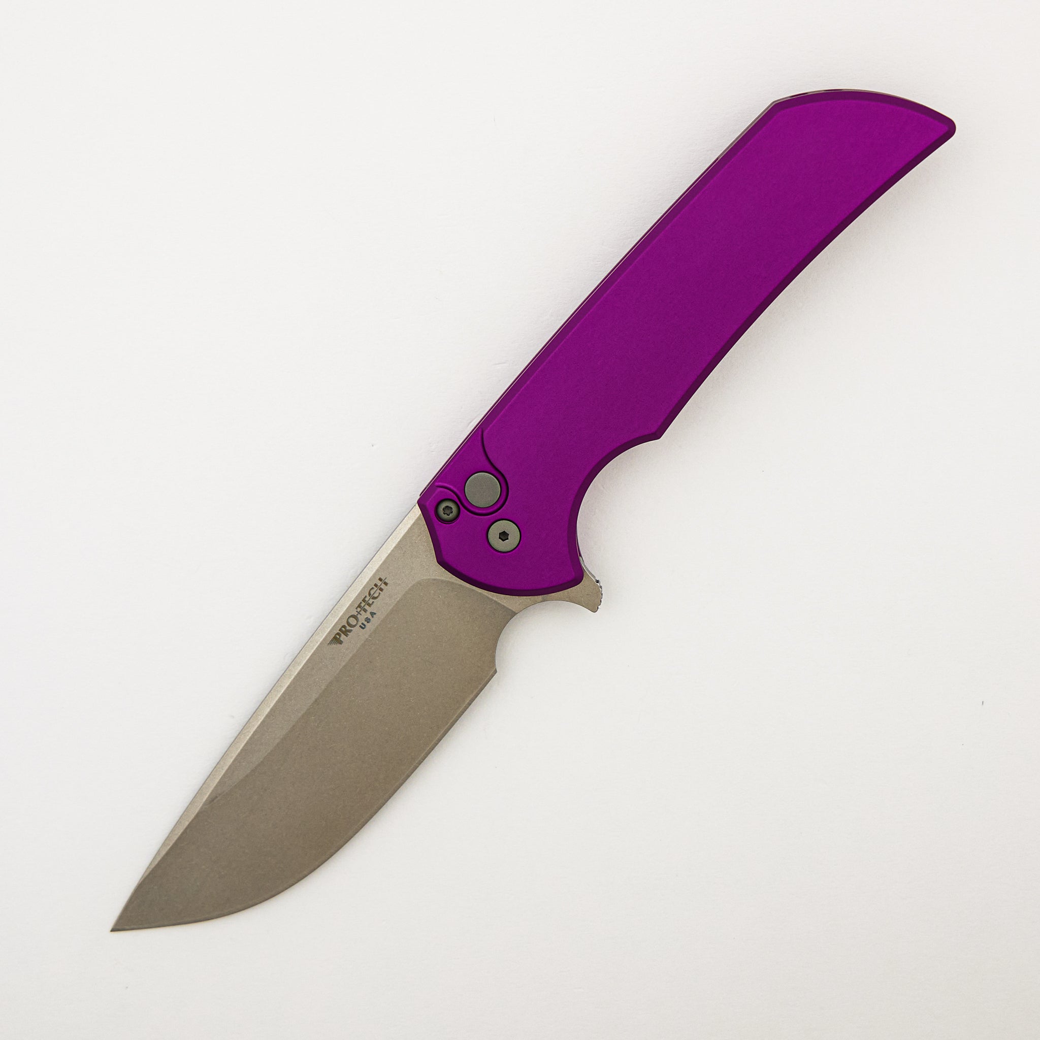 Mordax - MX101-PURPLE - Solid Purple Handle - Stonewash MagnaCut Blade