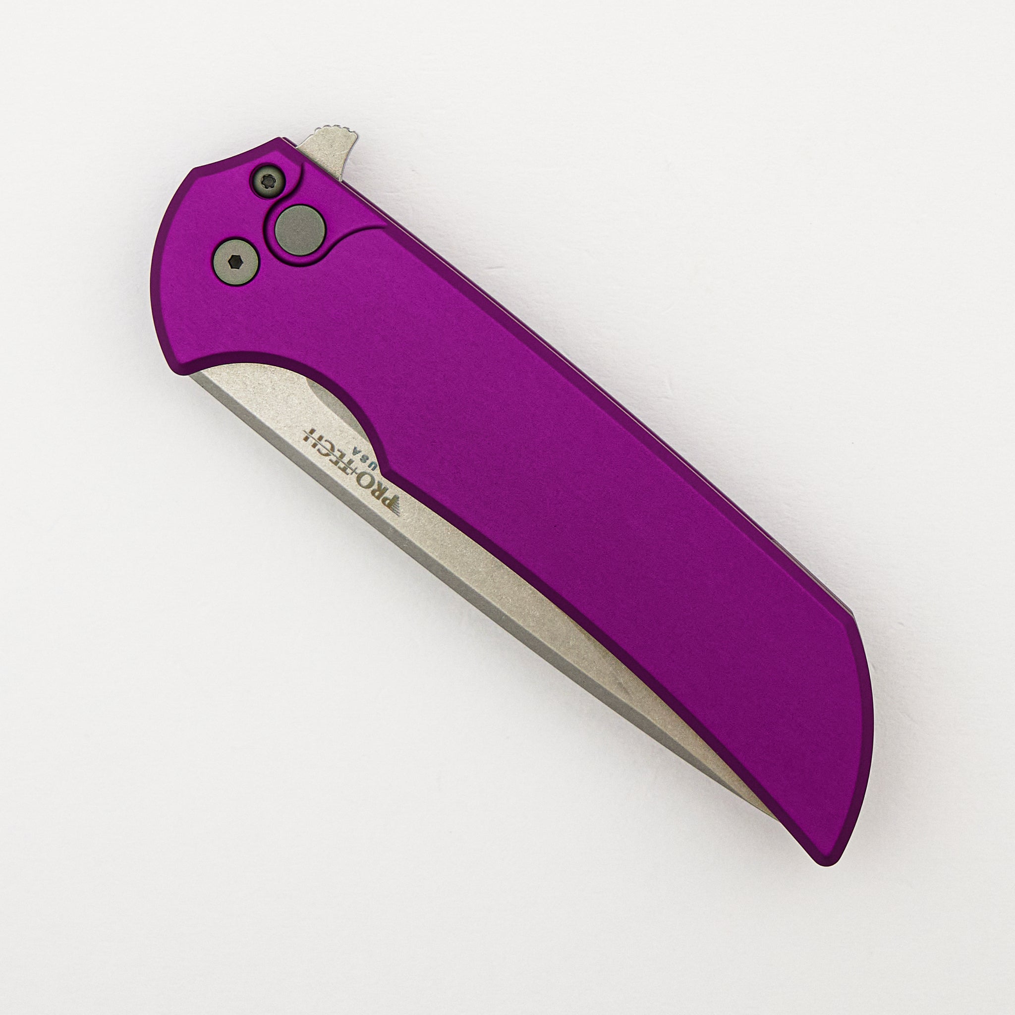 Mordax - MX101-PURPLE - Solid Purple Handle - Stonewash MagnaCut Blade