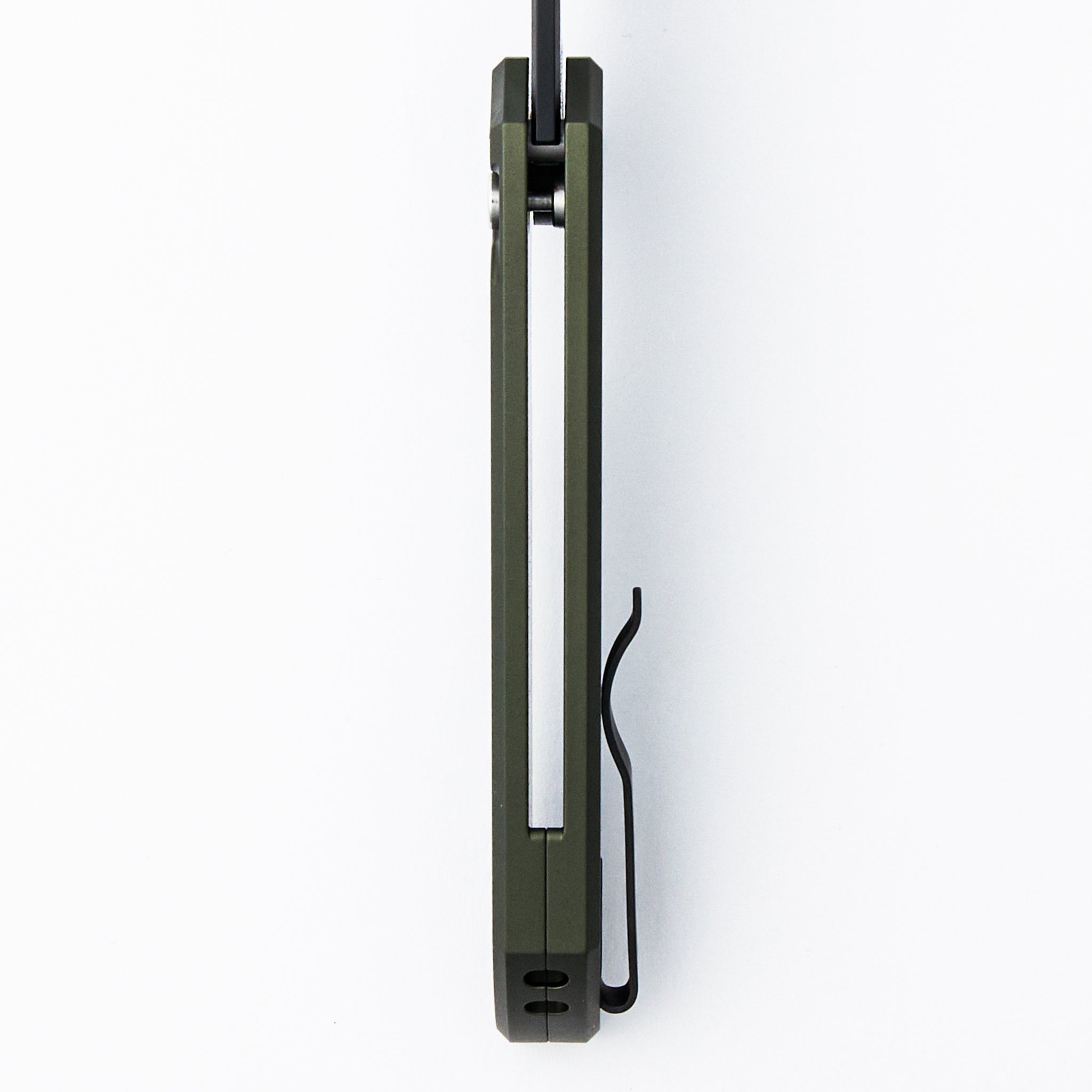 Mordax - MX103 -LTD GREEN - Solid Green Handle - DLC Black MagnaCut Blade - Black Lip Pearl Button