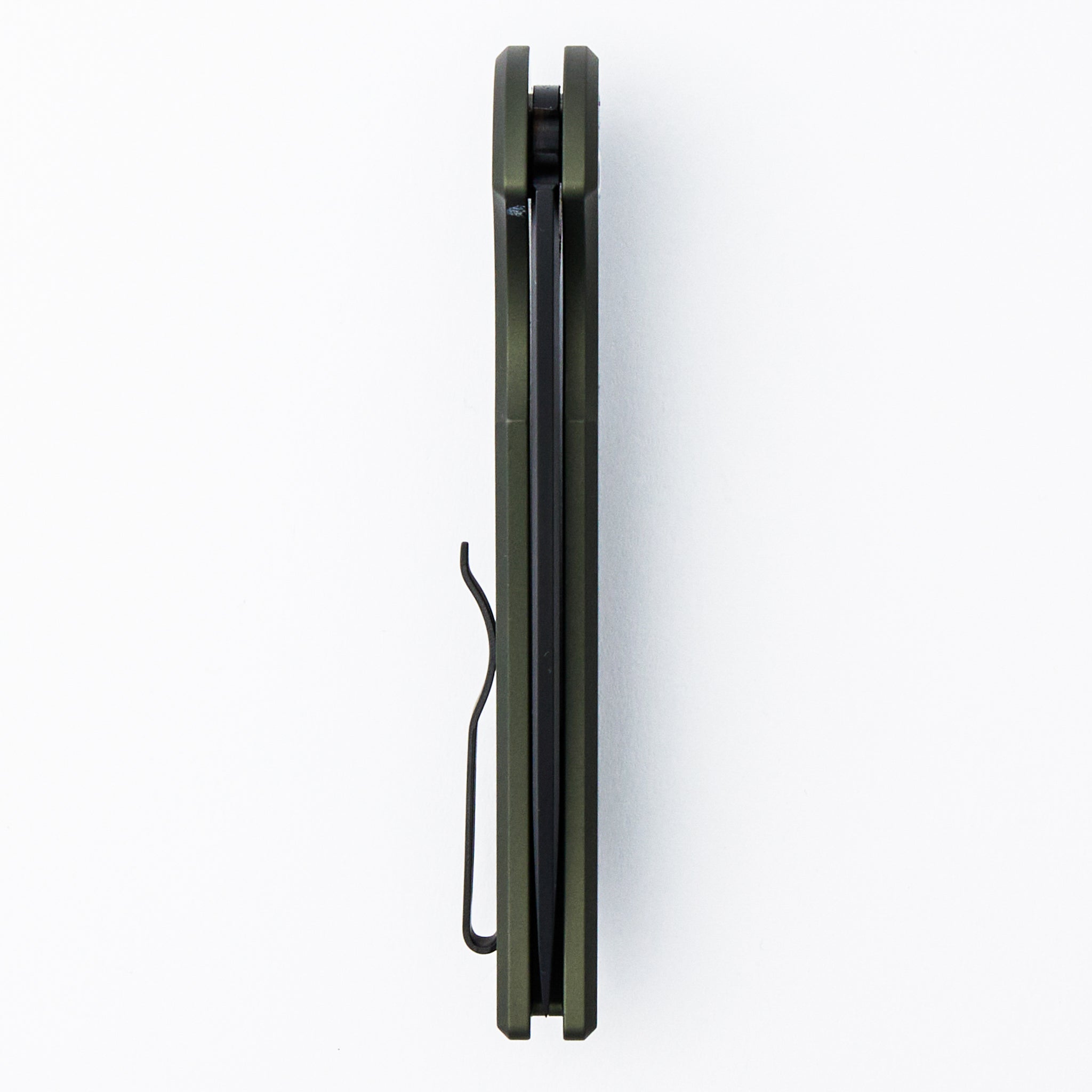 Mordax - MX103 -LTD GREEN - Solid Green Handle - DLC Black MagnaCut Blade - Black Lip Pearl Button