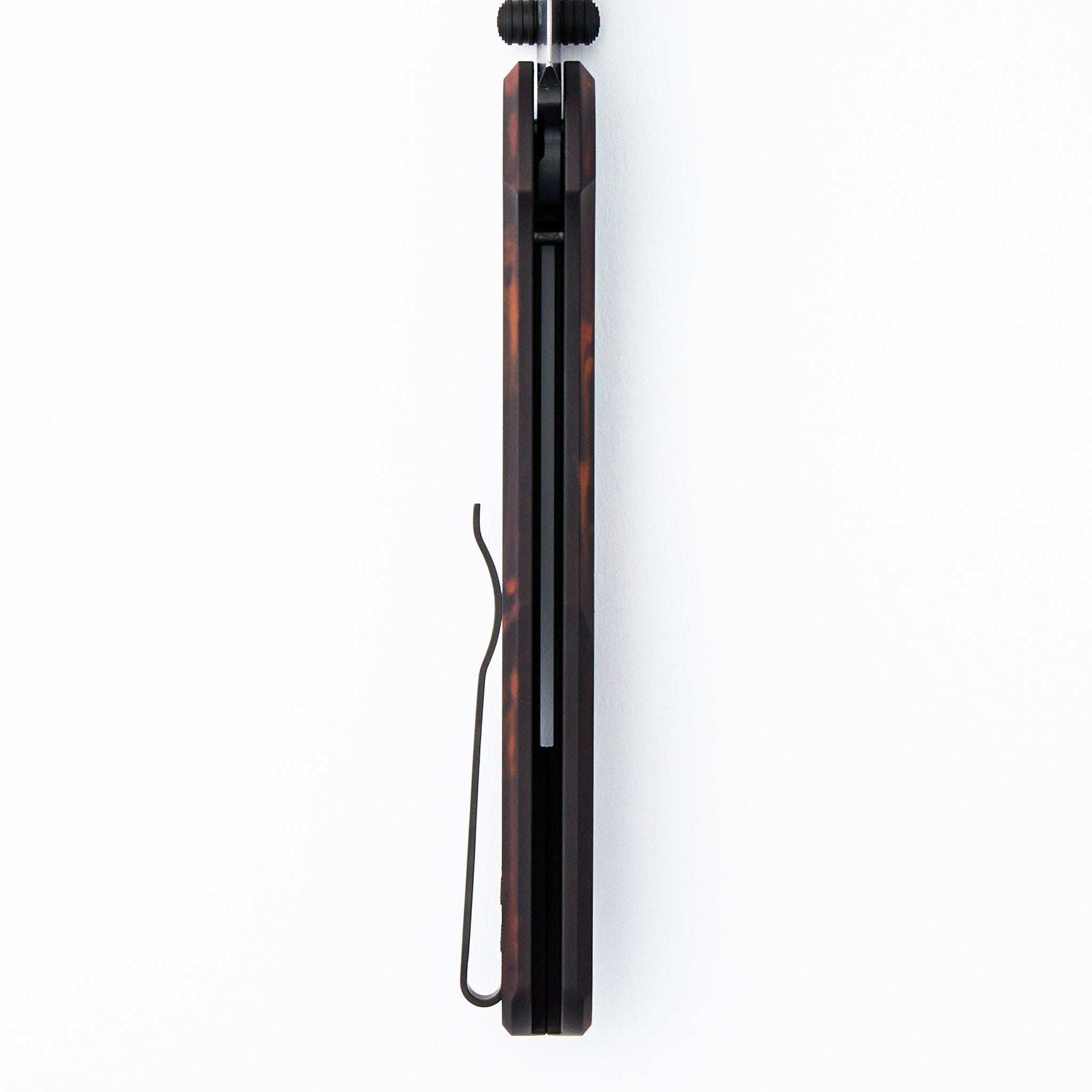 Avalon - PN1104-DF - Solid "Del Fuego" Anodized Handle - DLC Black MagnaCut Blade (Peace Neighbor Design)