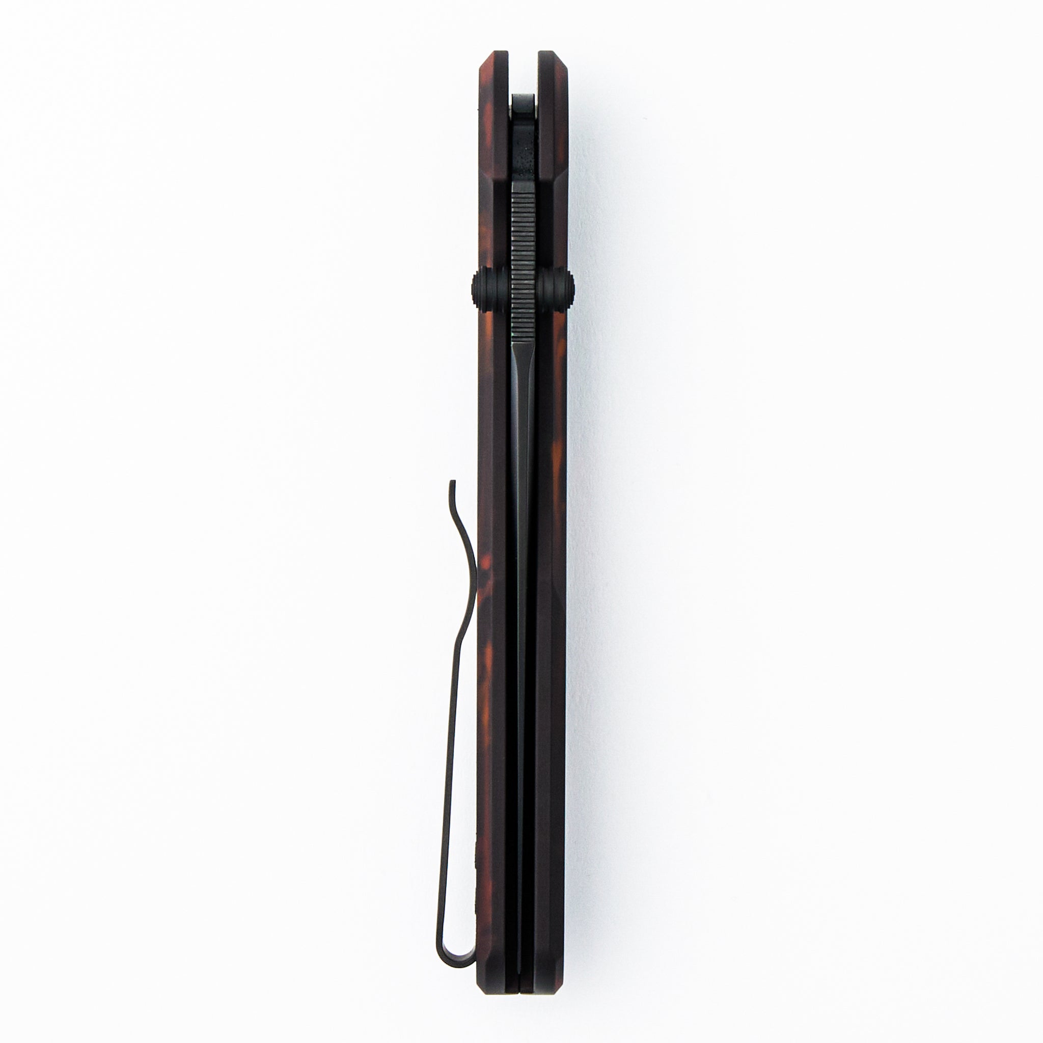 Avalon - PN1104-DF - Solid "Del Fuego" Anodized Handle - DLC Black MagnaCut Blade (Peace Neighbor Design)