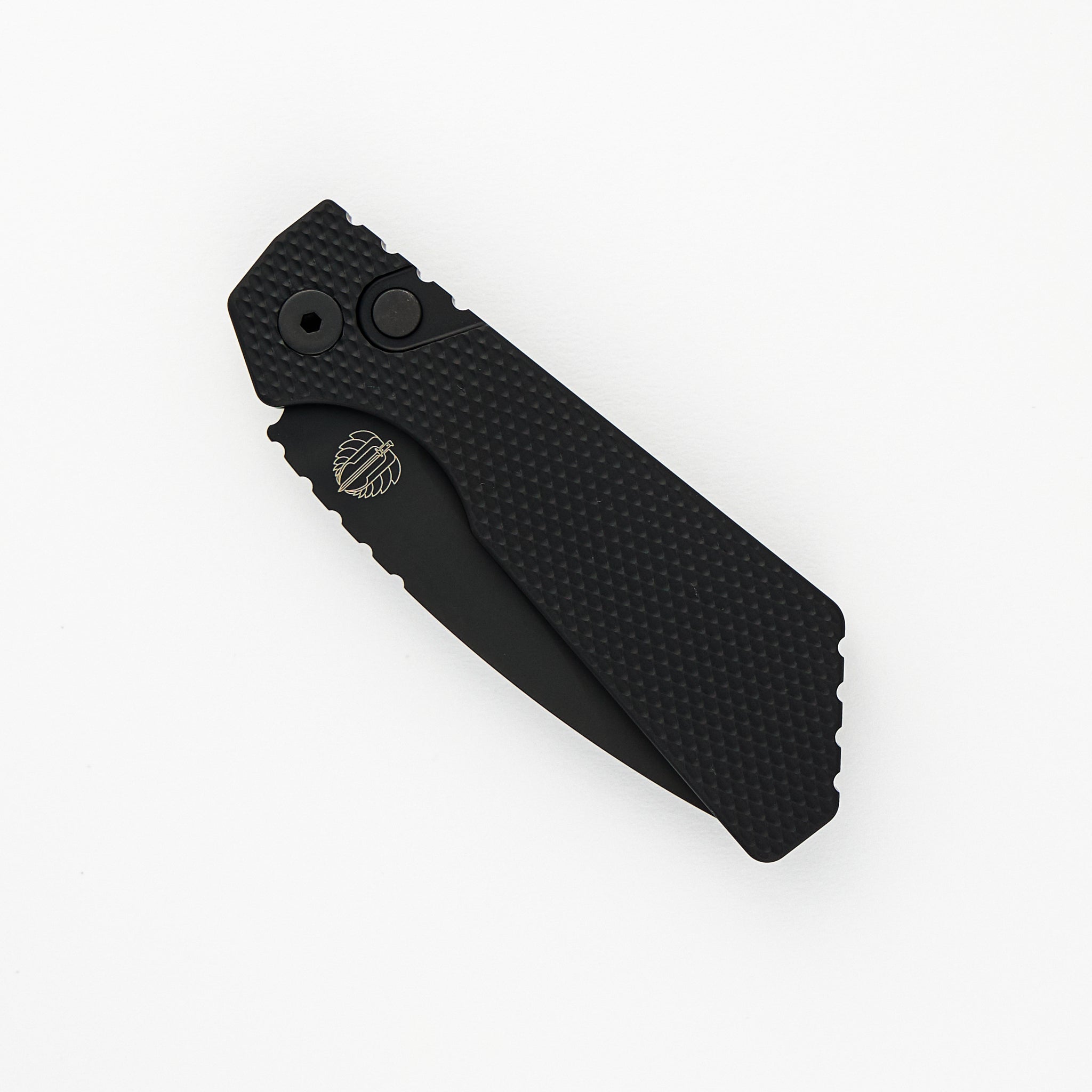 Pro-Tech Knives Strider PT+ Auto – Textured Black Handle – DLC Black MagnaCut Blade