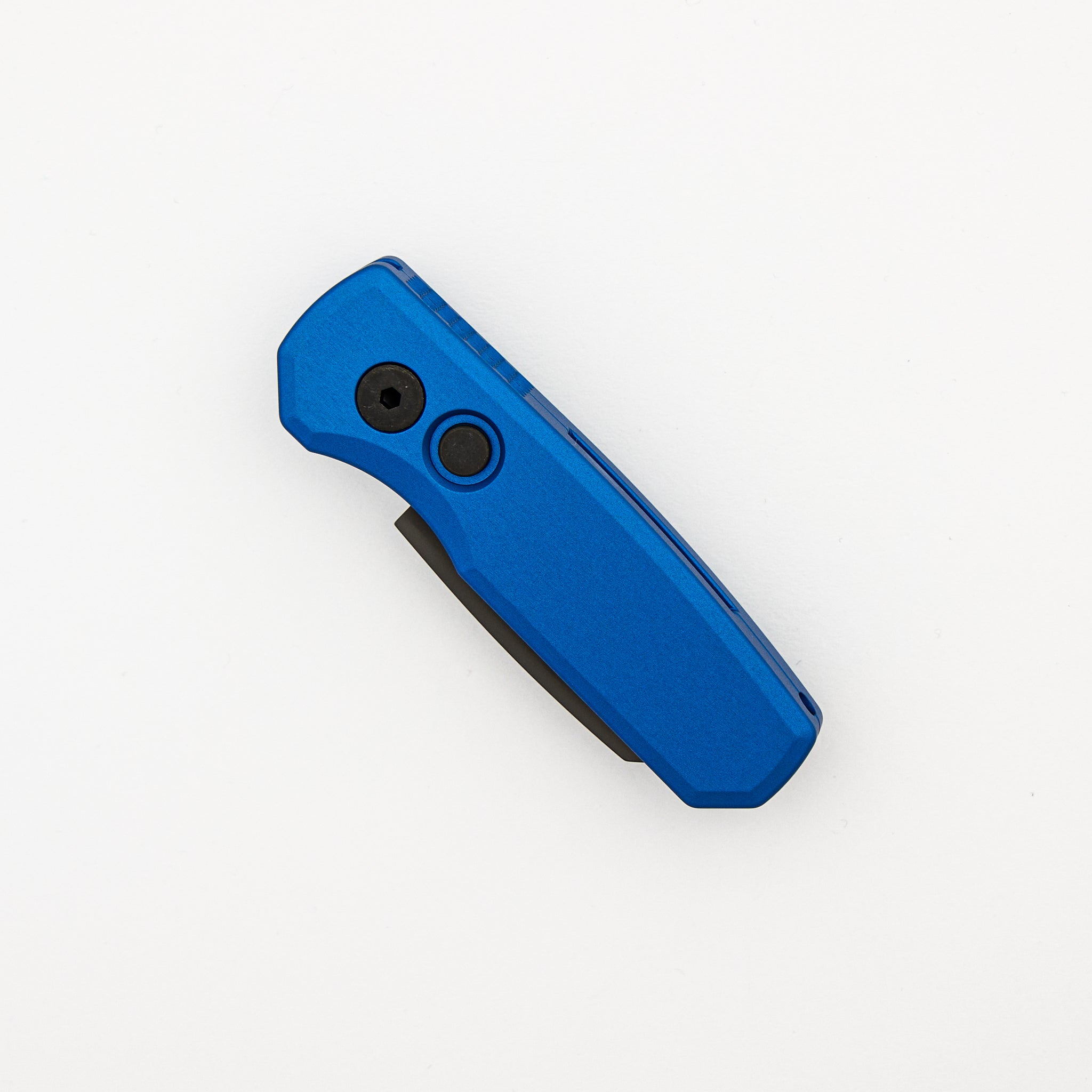 Runt 5 - R5203-BLUE - Blue Handle - DLC Black 20-CV Reverse Tanto Blade