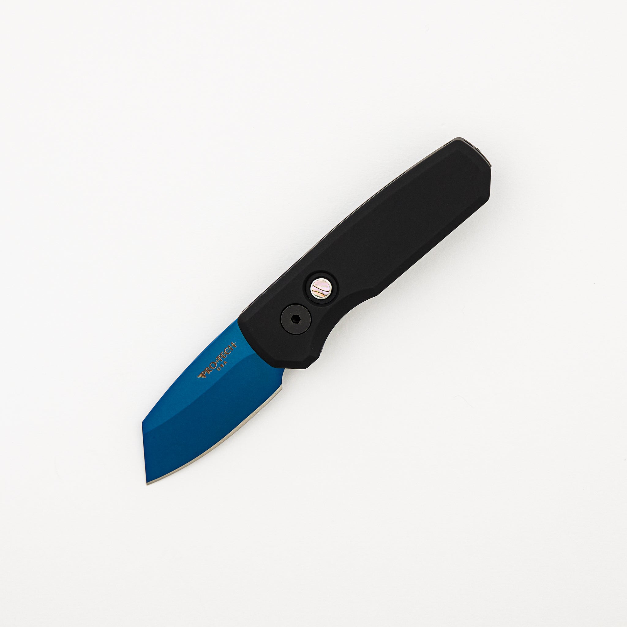 Runt 5 - R5203-SB - Black Handle - Sapphire Blue 20CV Reverse Tanto Blade