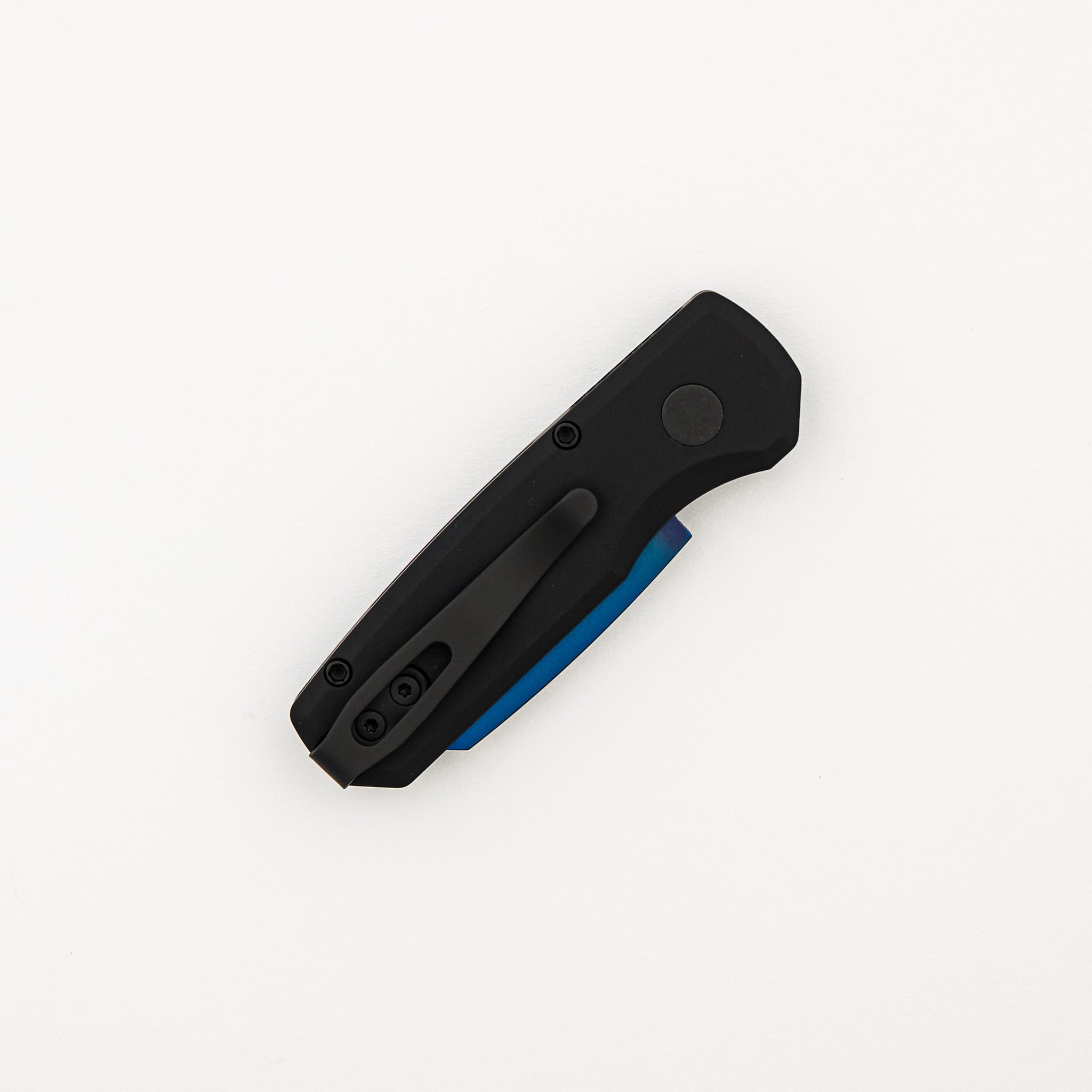 Runt 5 - R5203-SB - Black Handle - Sapphire Blue 20CV Reverse Tanto Blade