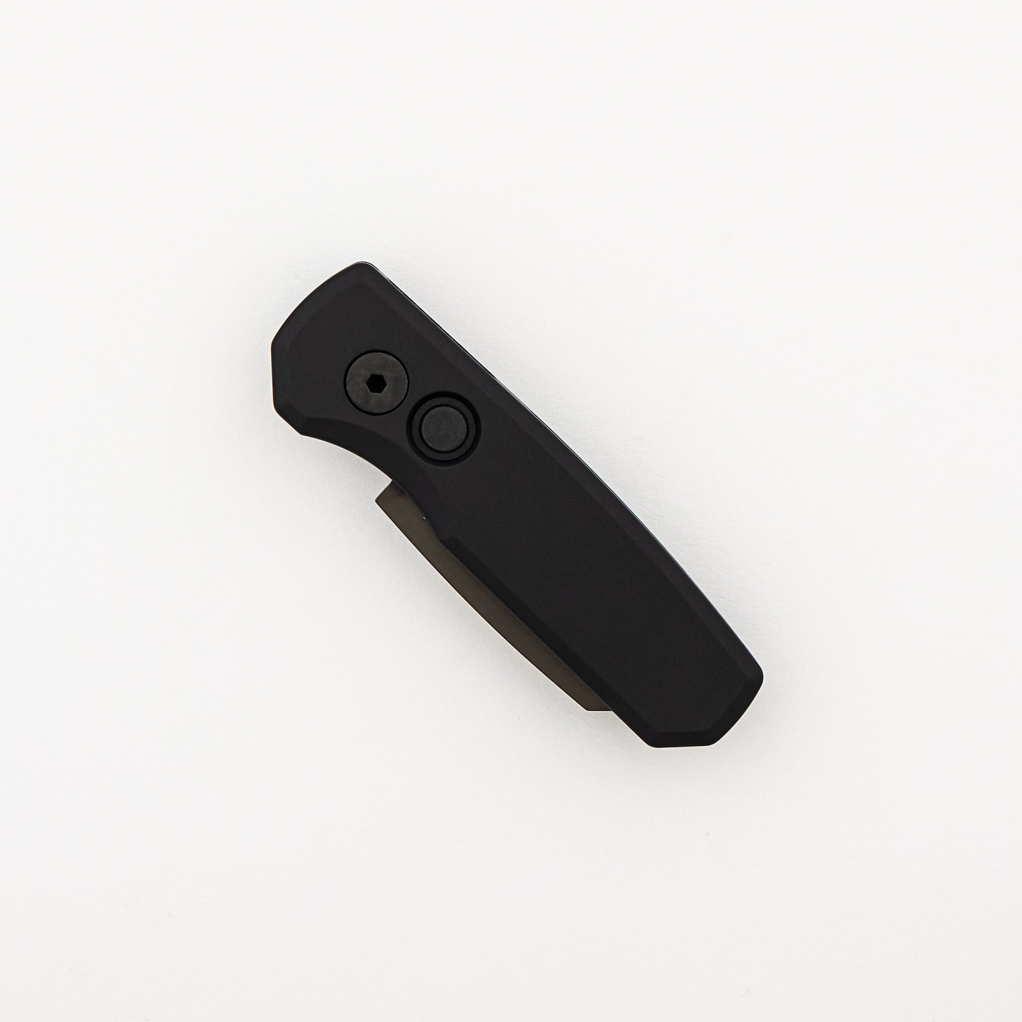 Runt 5 - Black Aluminum Handle - DLC Black 20CV Reverse Tanto Blade - R5203