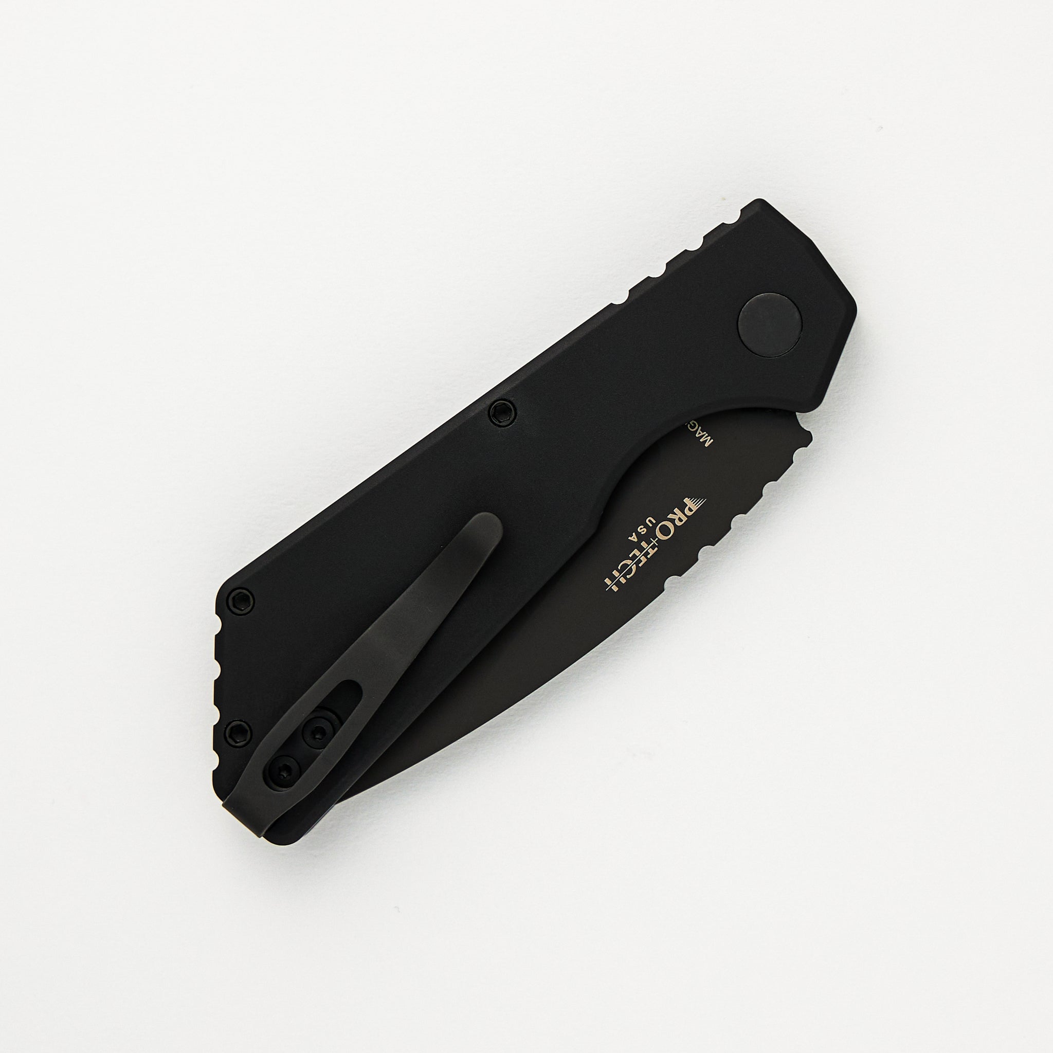 Pro-Tech Knives Strider PT+ Auto – Black Handle – MagnaCut Blade - PT203