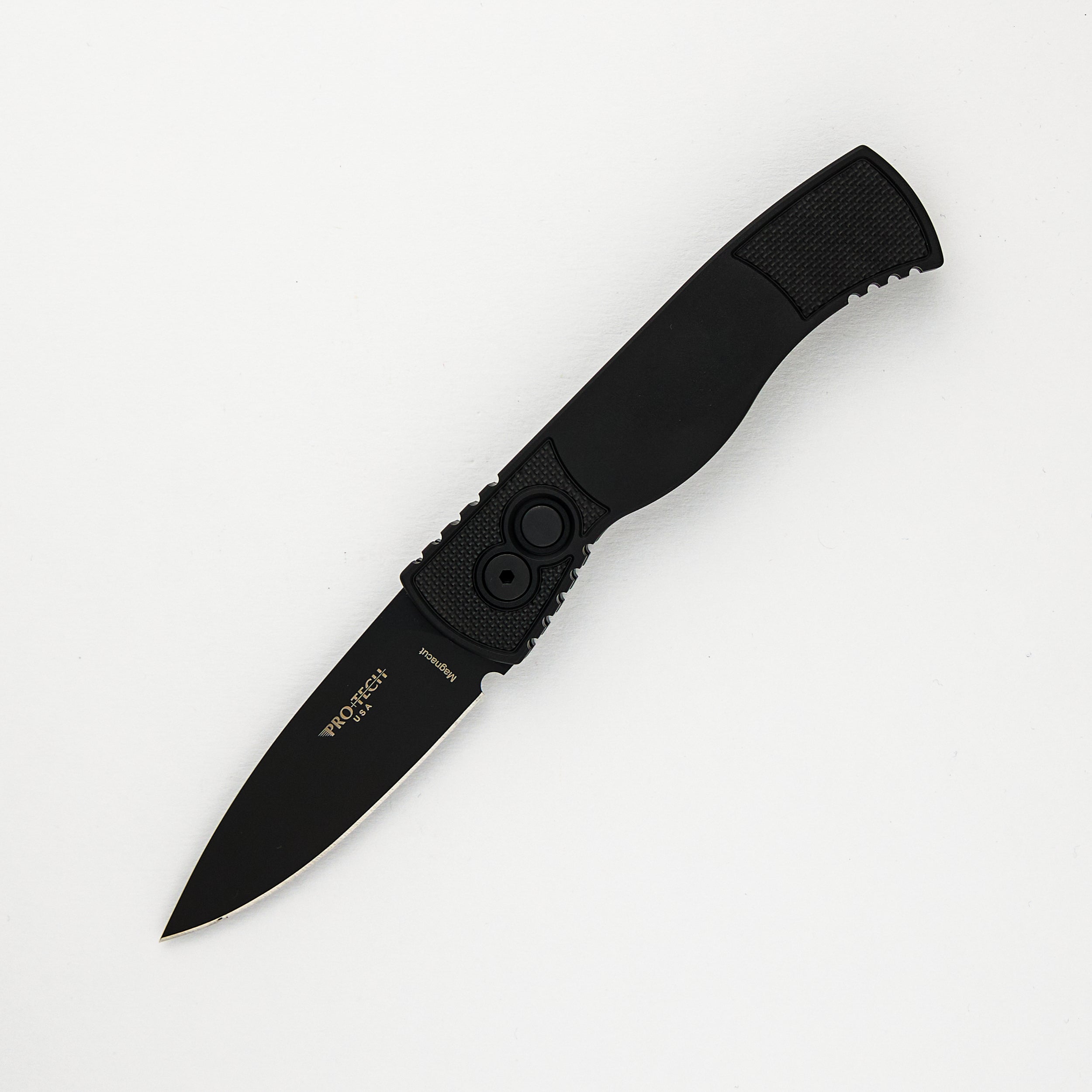 Tactical Response 2 Auto - Black Handle With Textured Corners - DLC Black MagnaCut Blade T203