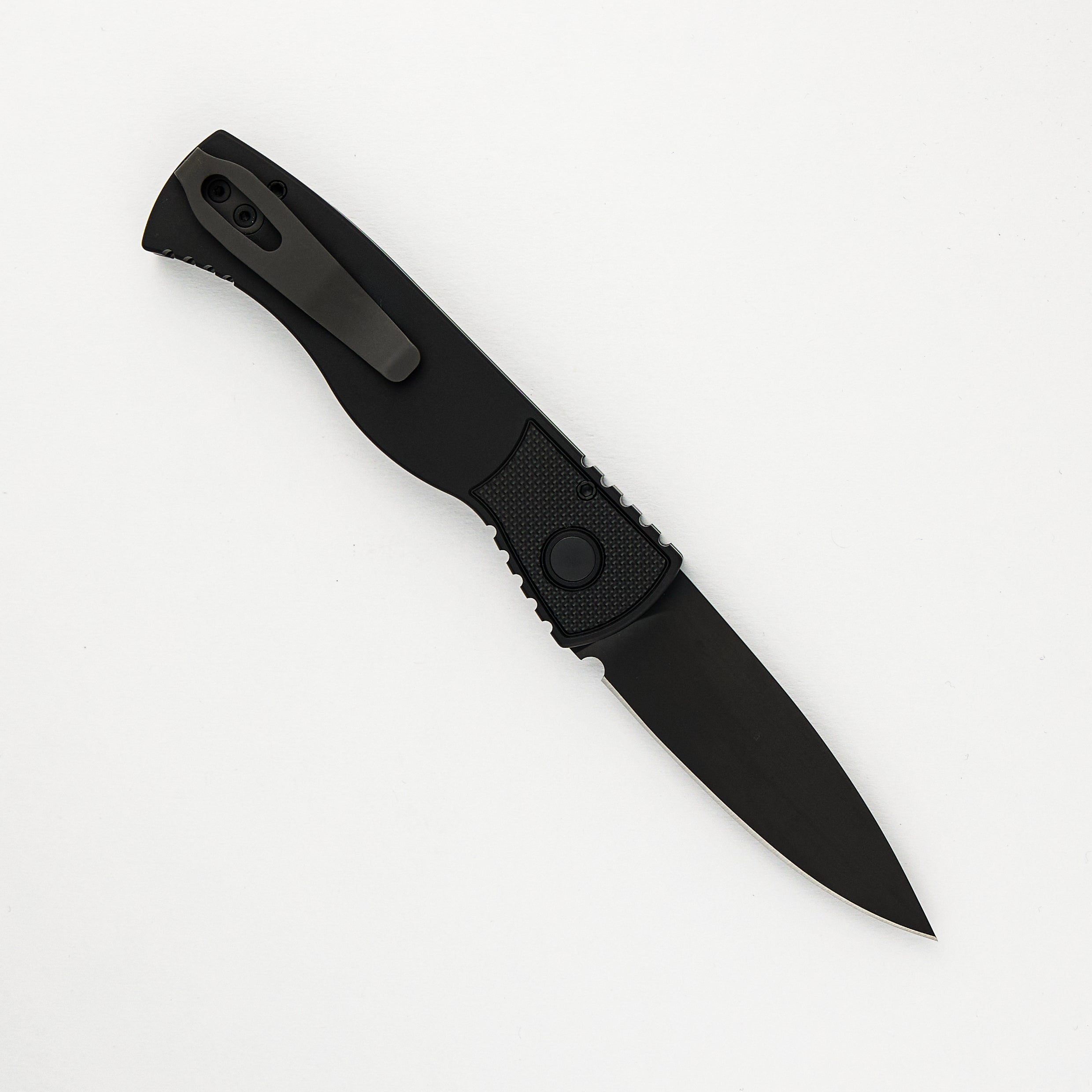 Tactical Response 2 Auto - Black Handle With Textured Corners - DLC Black MagnaCut Blade T203