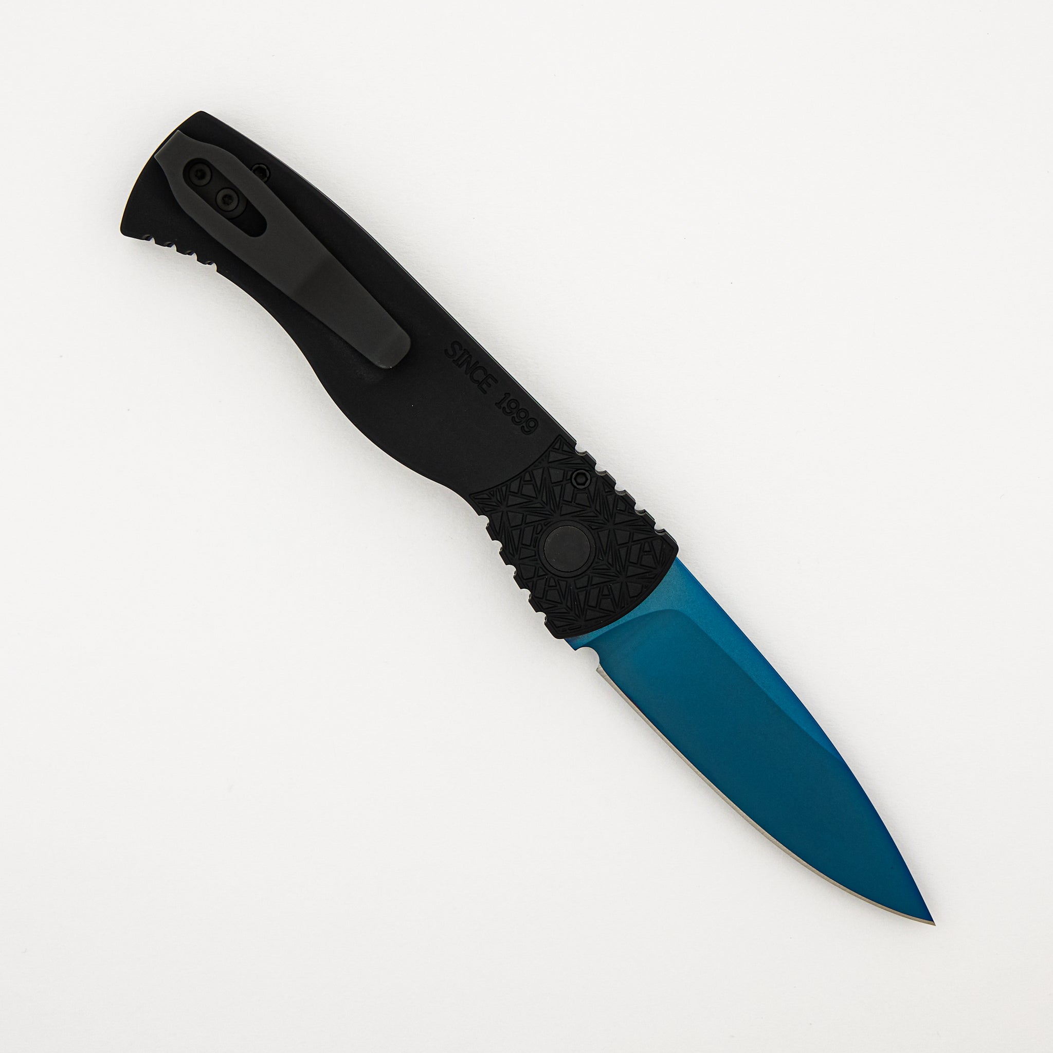 Tactical Response-2 Auto - "NEXUS Since 1999" Textured Black Handle - Sapphire Blue MagnaCut Blade - T206-SB