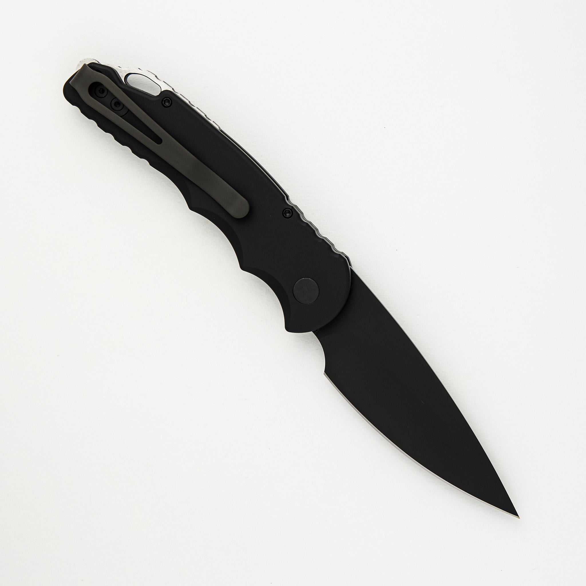 Pro-Tech Knives TR-5 Auto - Black Handle - Black DLC S35VN Blade - T503