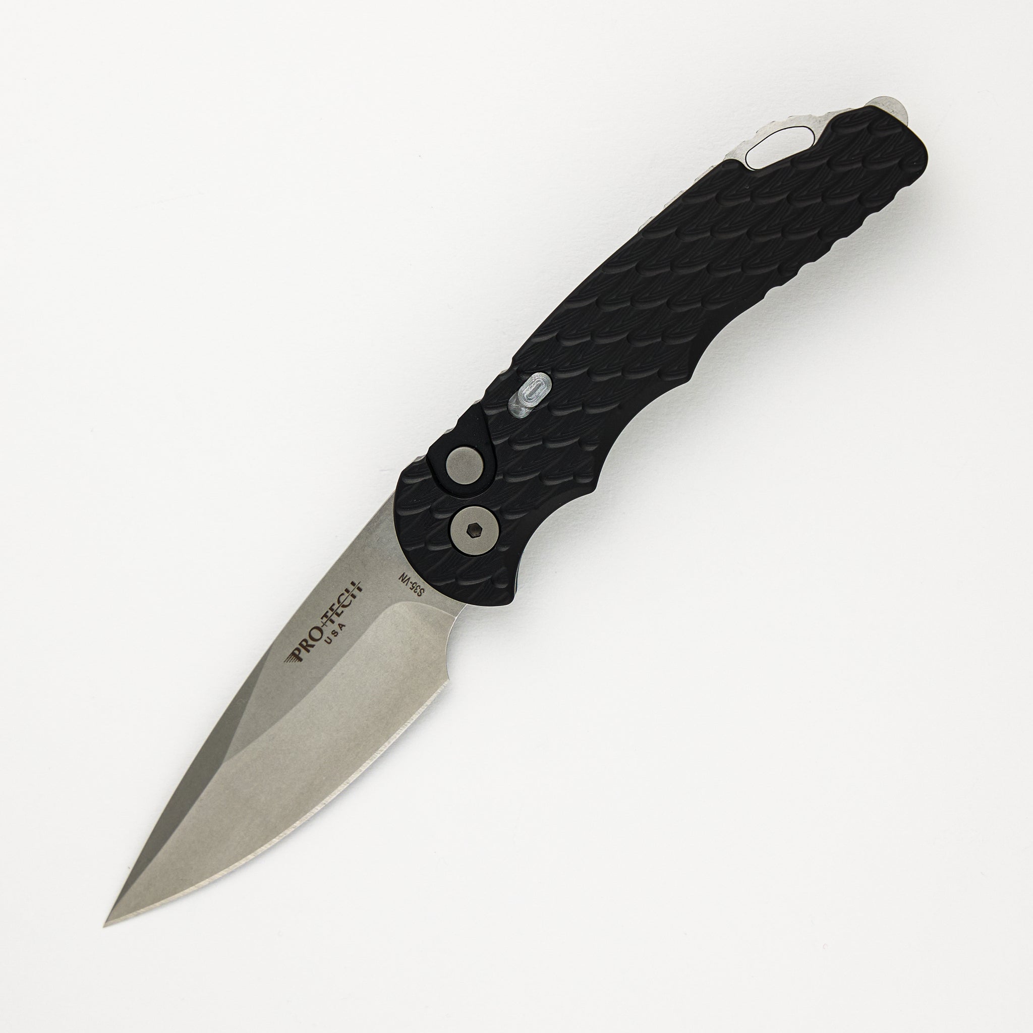 Pro-Tech Knives Tactical Response 5 Auto – Black Handle W/ Feather Texture - S35VN Blade - T505 F