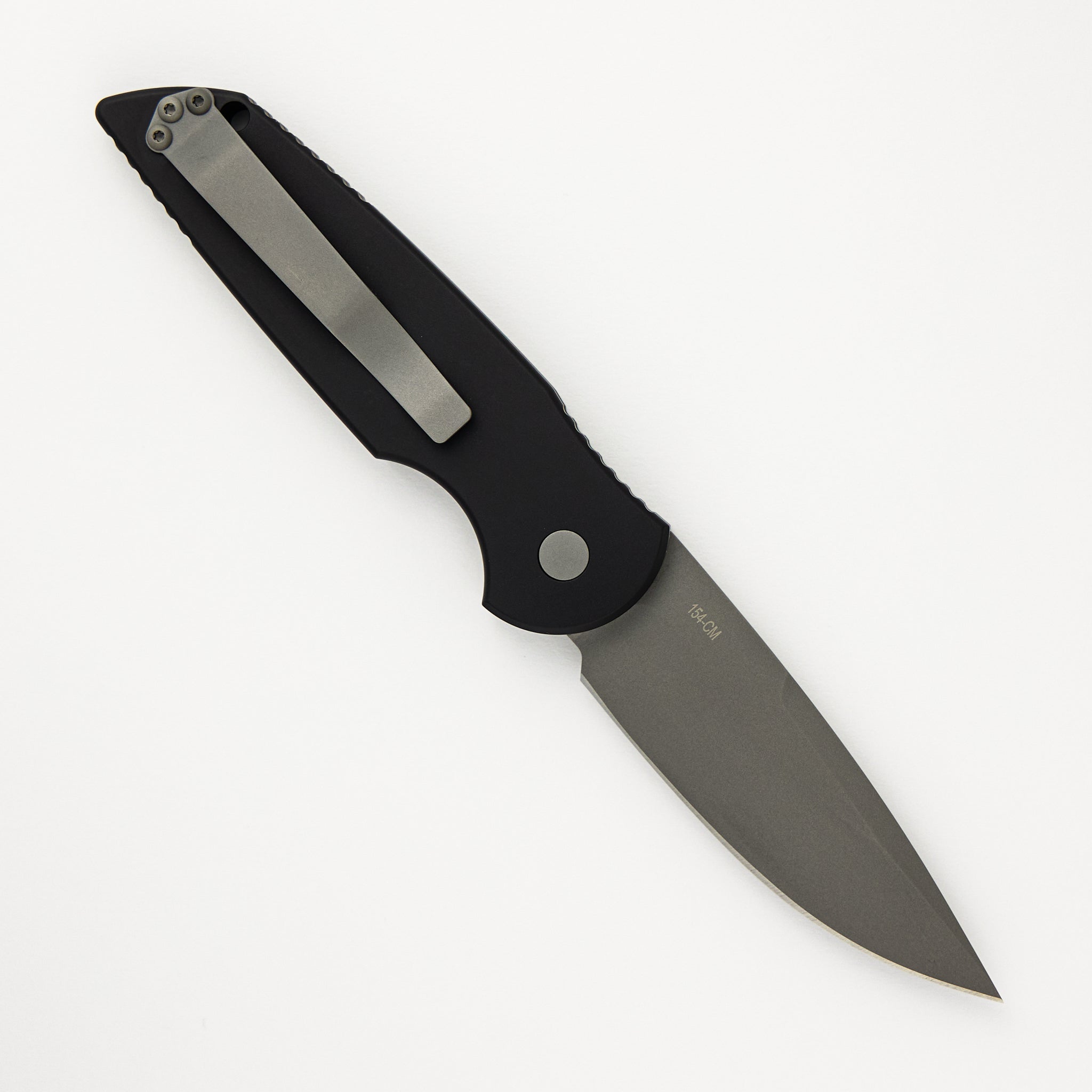 Pro-Tech Knives Tactical Response 3 – Black Handle W/ Grooves - Blasted Blade TR-3