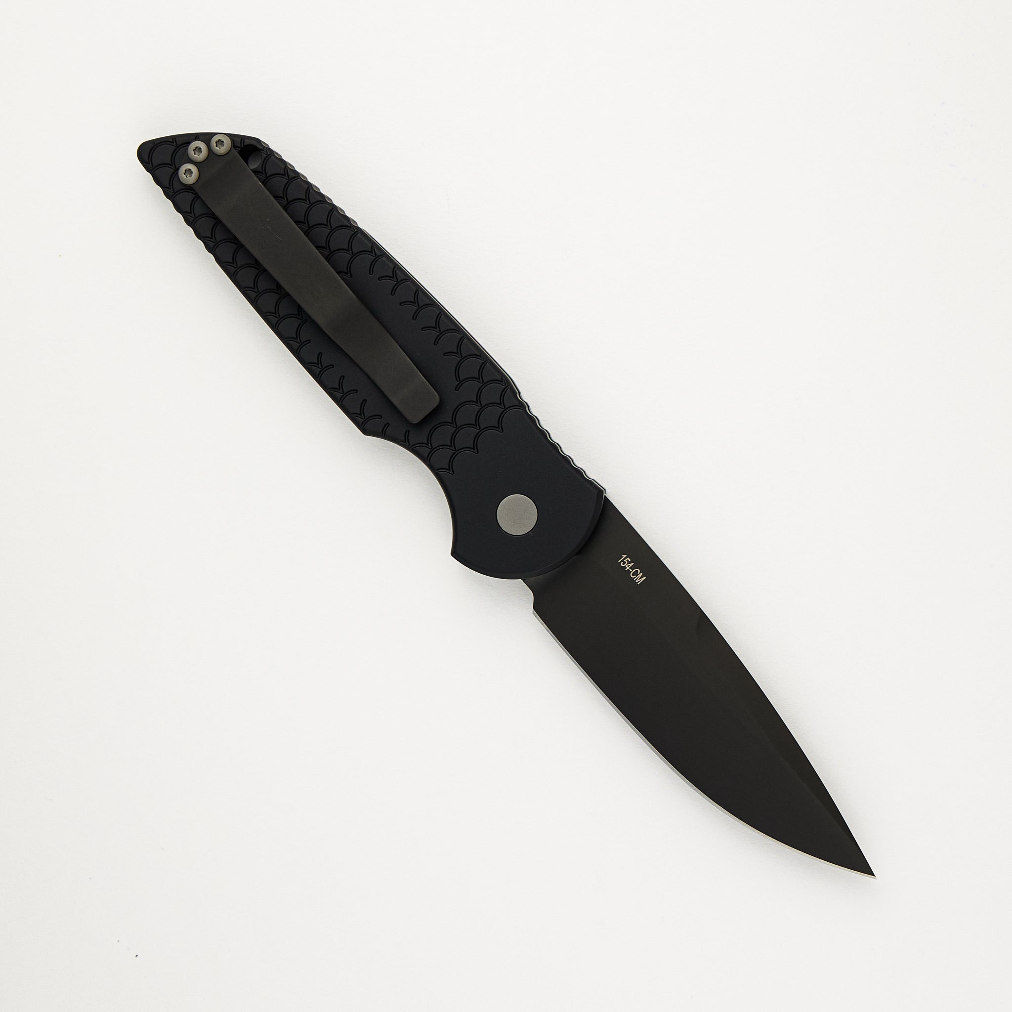 Tactical Response 3 - TR-3 X1 - Black "Fish Scale" Handle - DLC Black 154CM Blade