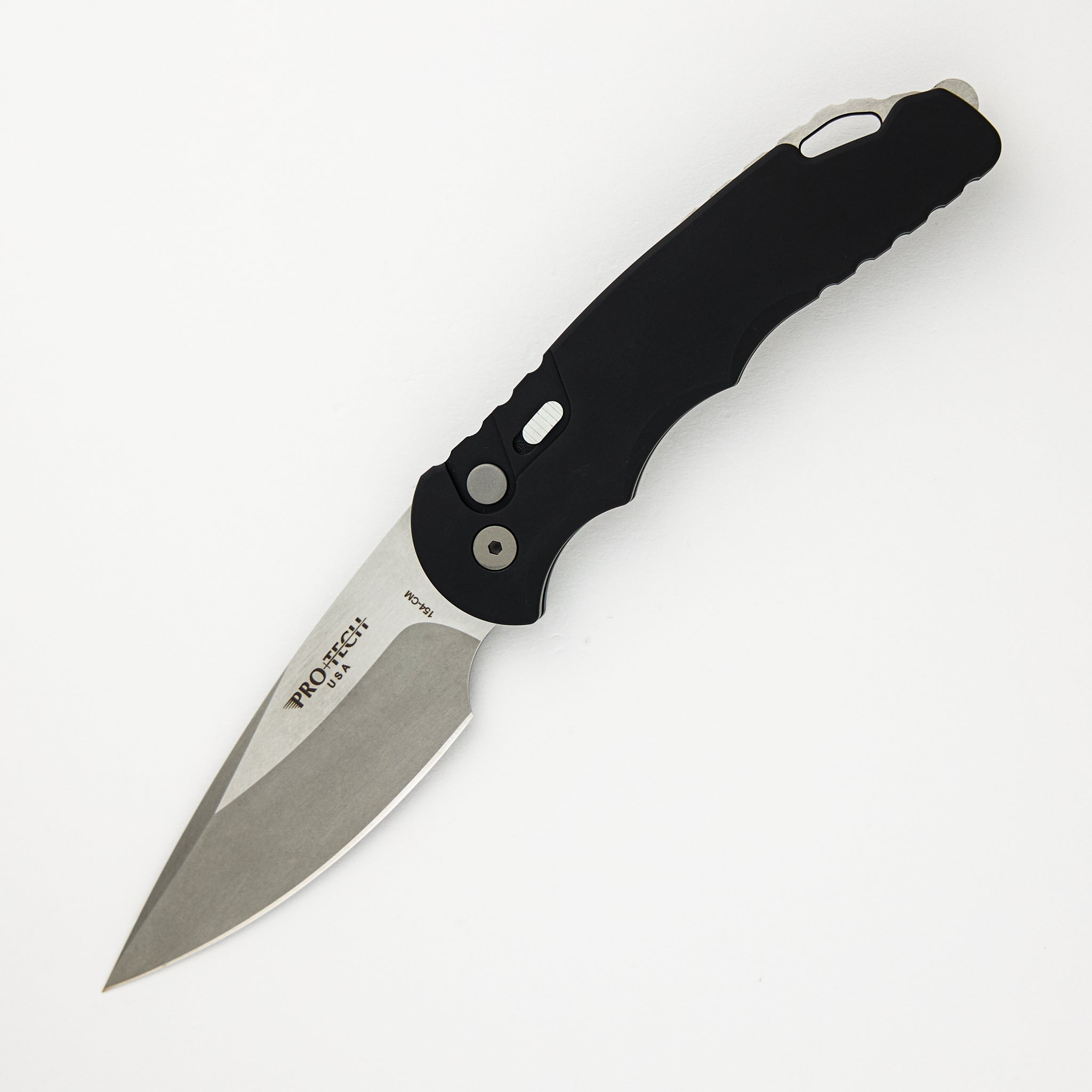 Pro-Tech Knives Tactical Response 4 - Black Aluminum Handle - Stonewash 154CM Blade - TR-4.1