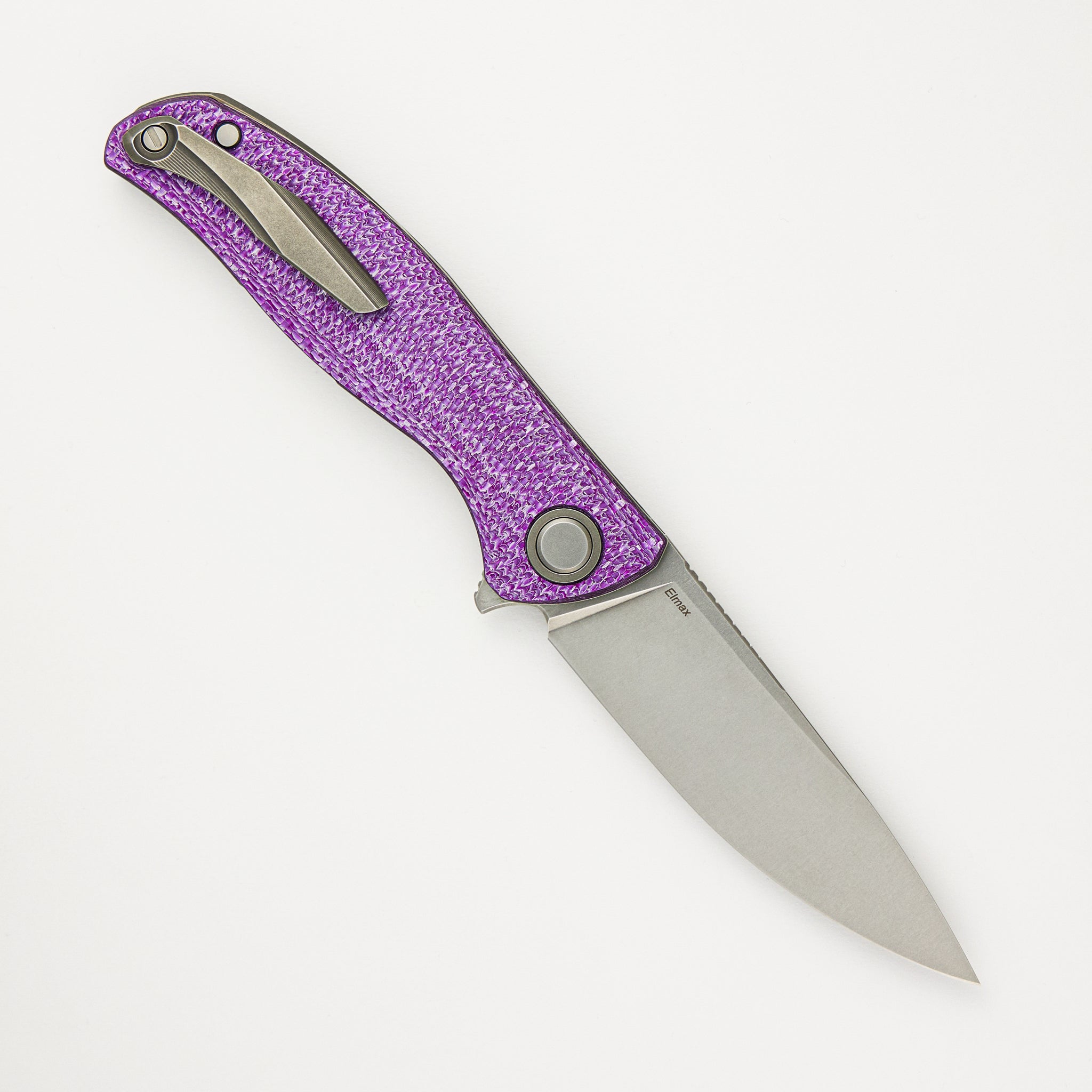 Shirogorov F3 - Elmax Blade - Purple Alutex Handle - MRBS