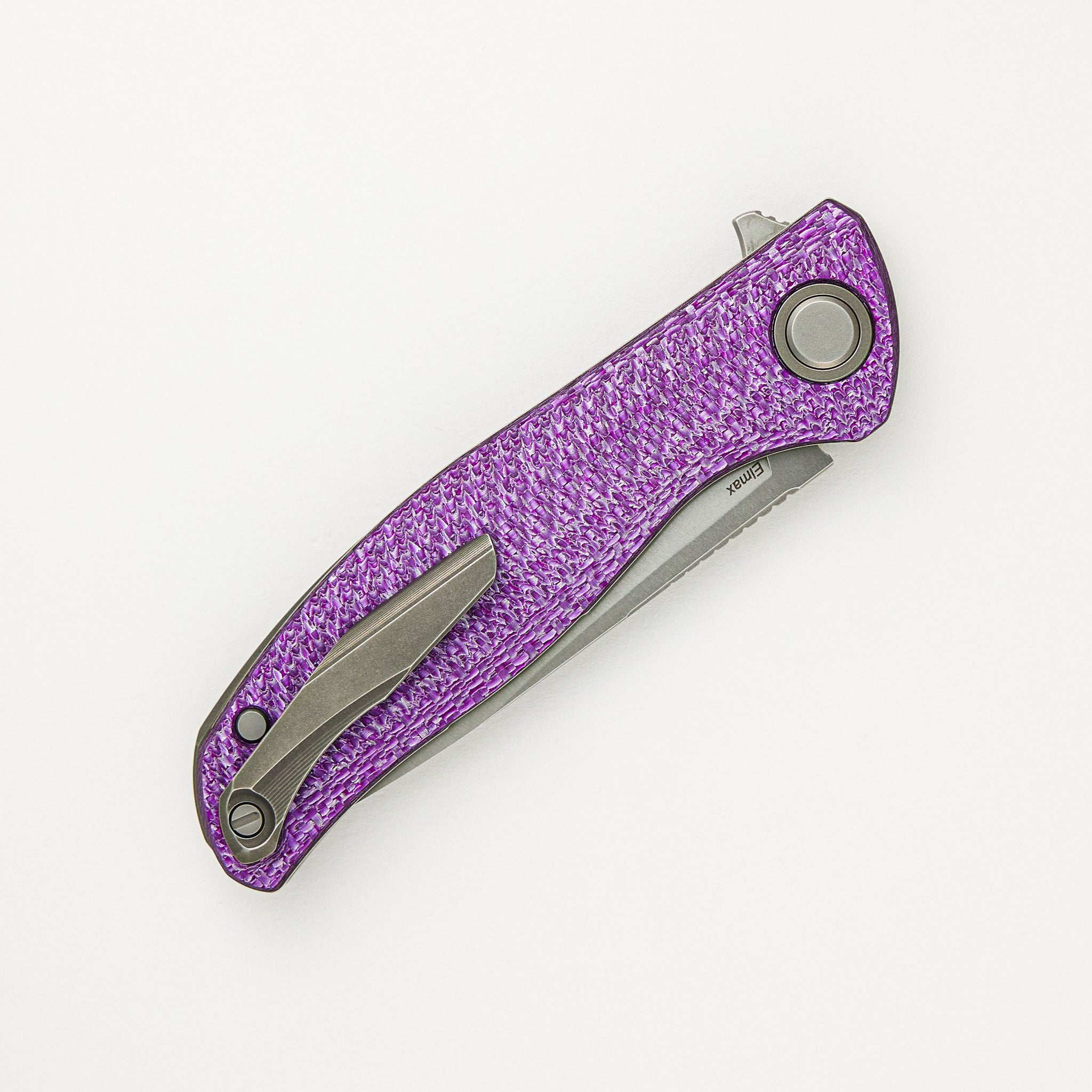 Shirogorov F3 - Elmax Blade - Purple Alutex Handle - MRBS