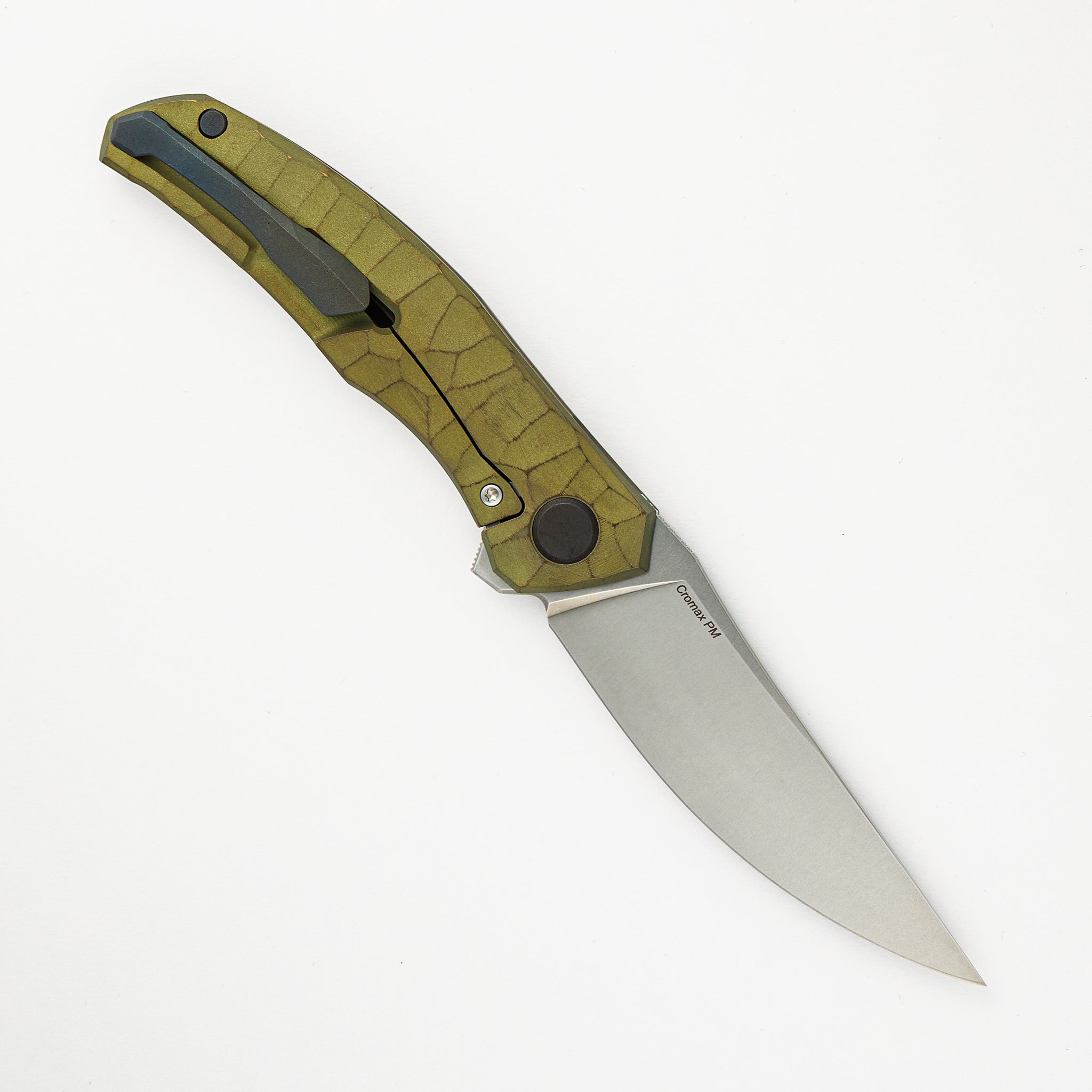 Shirogorov Knives / Rip Knives Quantum “Green Machine” – Cromax PM Blade – MRBS - Completed