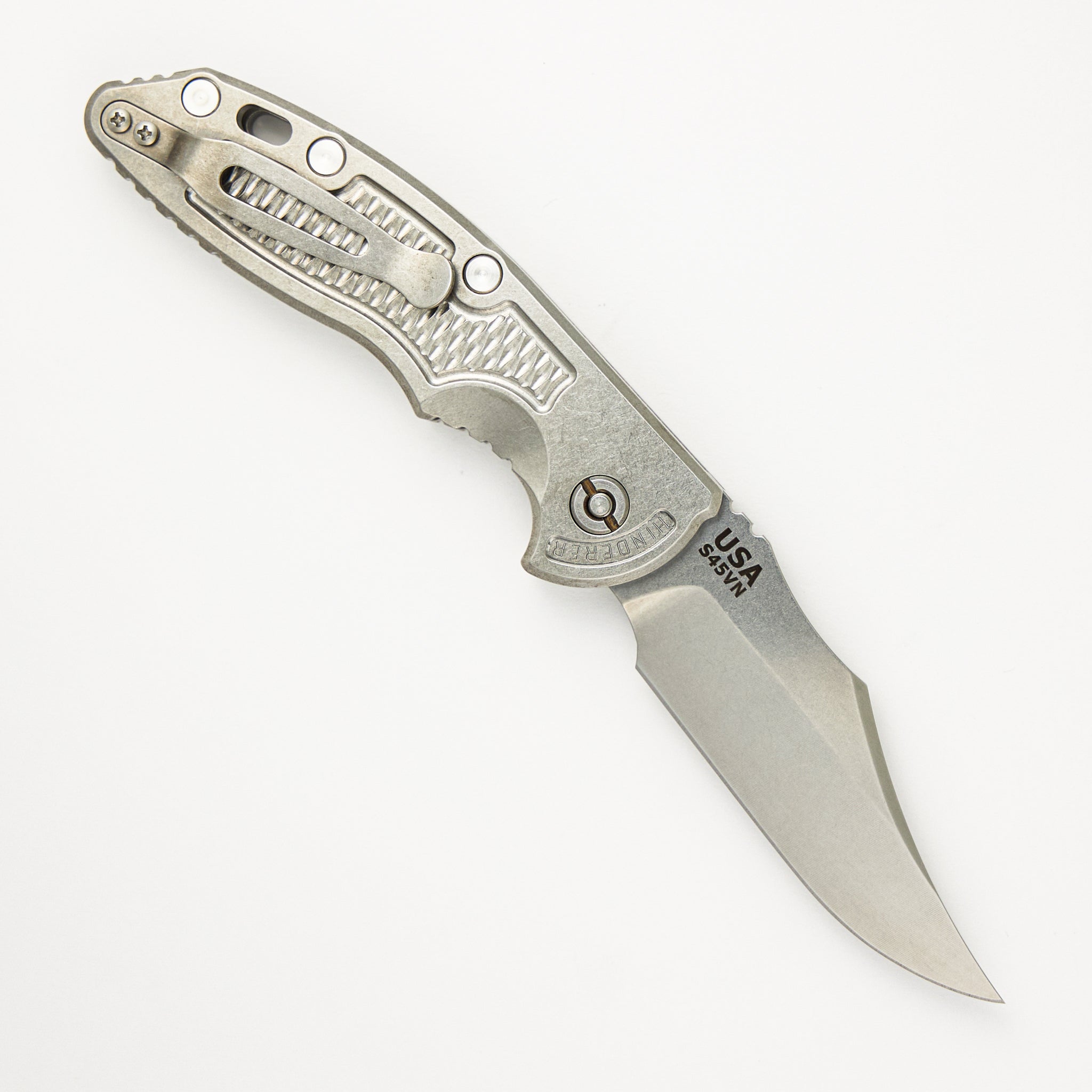 Hinderer XM-18 3.5″ – Auto – Bowie S45VN Blade – Stonewash