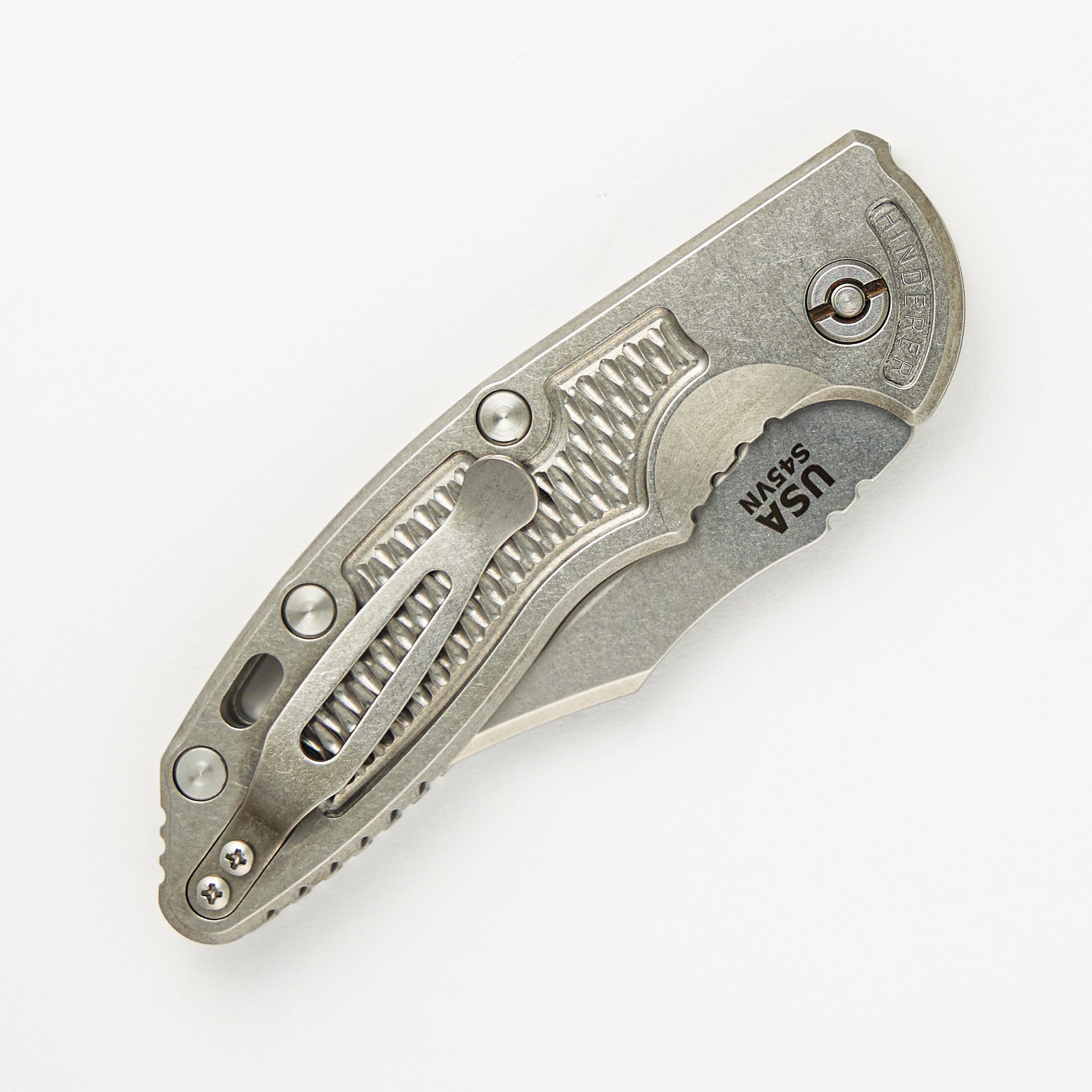 Hinderer XM-18 3.5″ – Auto – Bowie S45VN Blade – Stonewash