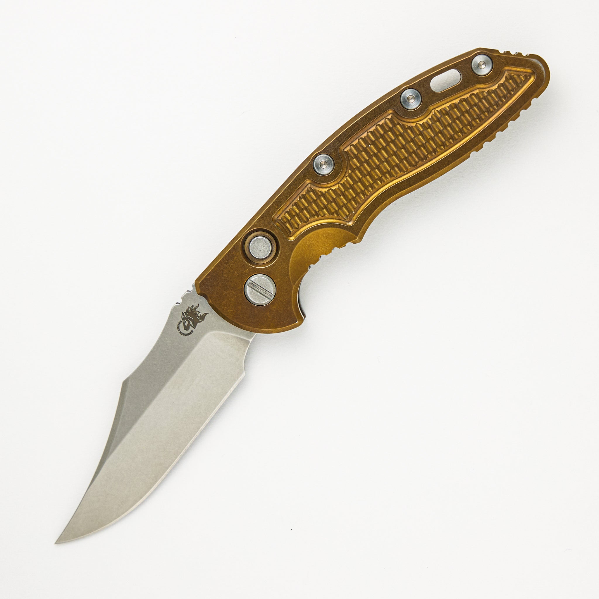 XM-18 3.5″ – Auto – Bowie S45VN Blade – Stonewash Bronze