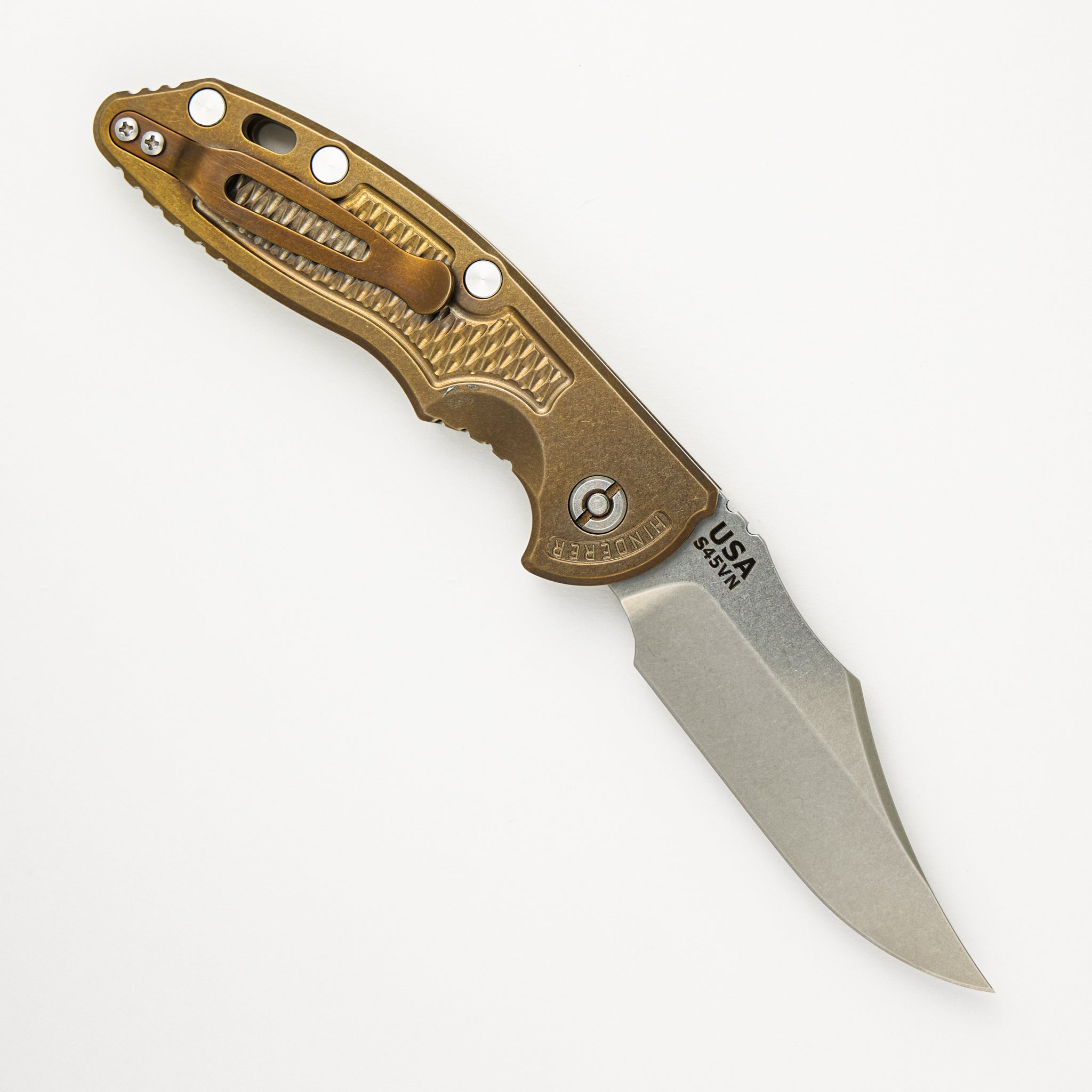 XM-18 3.5″ – Auto – Bowie S45VN Blade – Stonewash Bronze