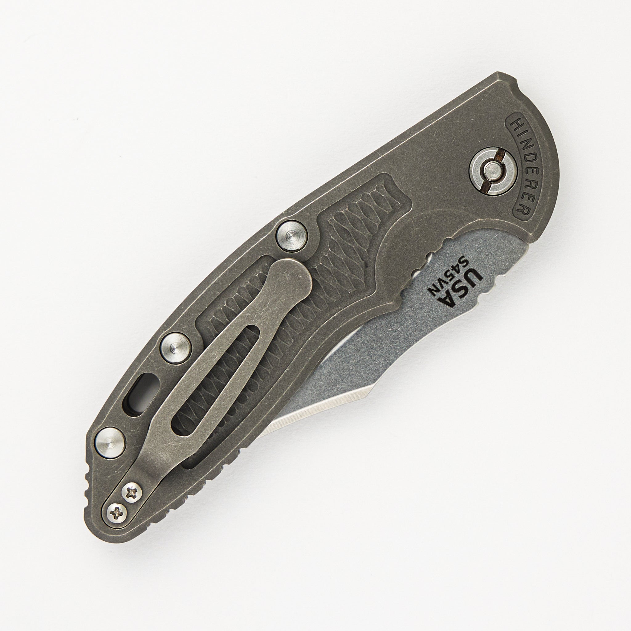 Hinderer XM-18 3.5″ – Auto – Stonewash Bowie S45VN Blade – Working Finish