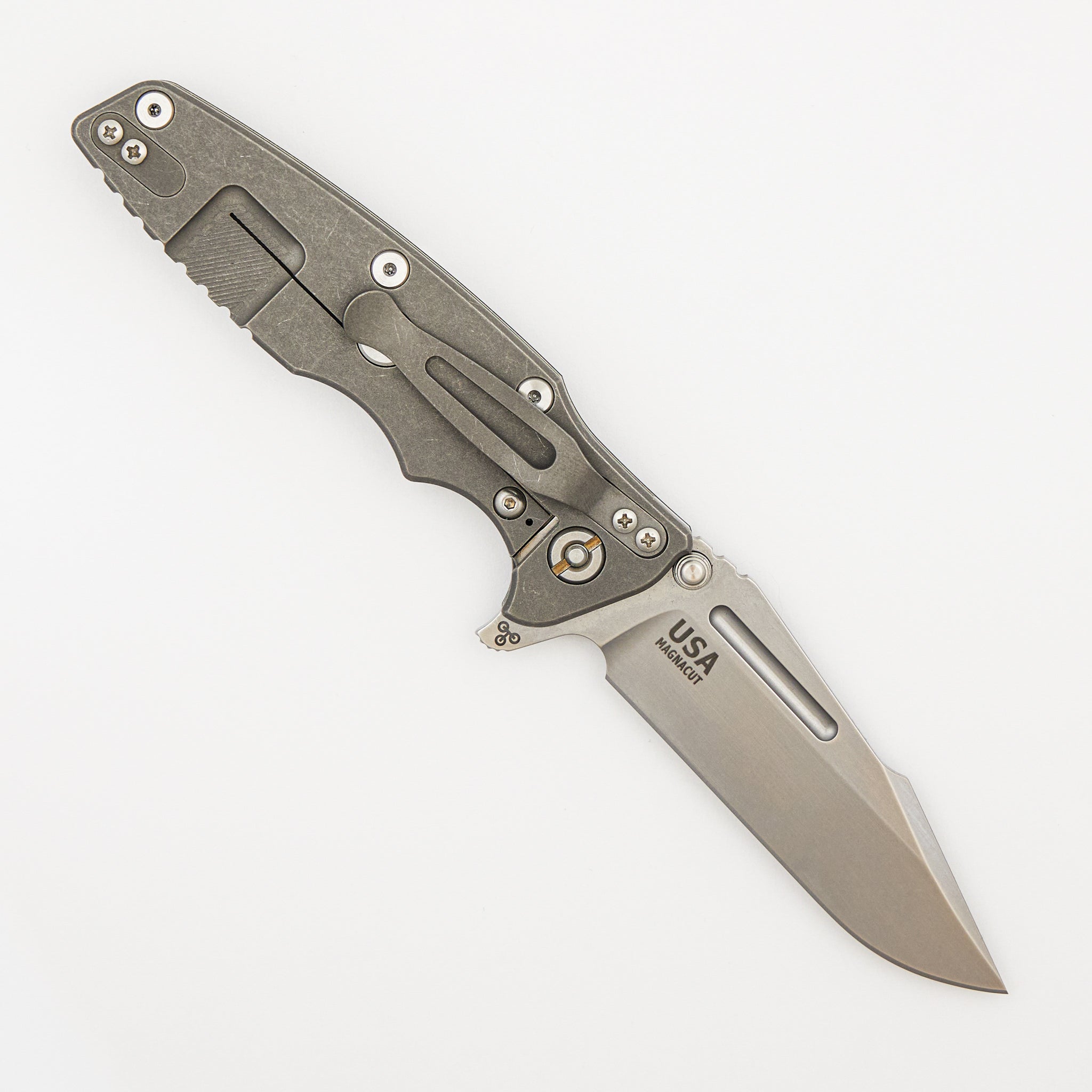 Eklipse 3.5" - MagnaCut Skinny Fullered Harpoon Spearpoint - Tri-Way - Working Finish - Black G10